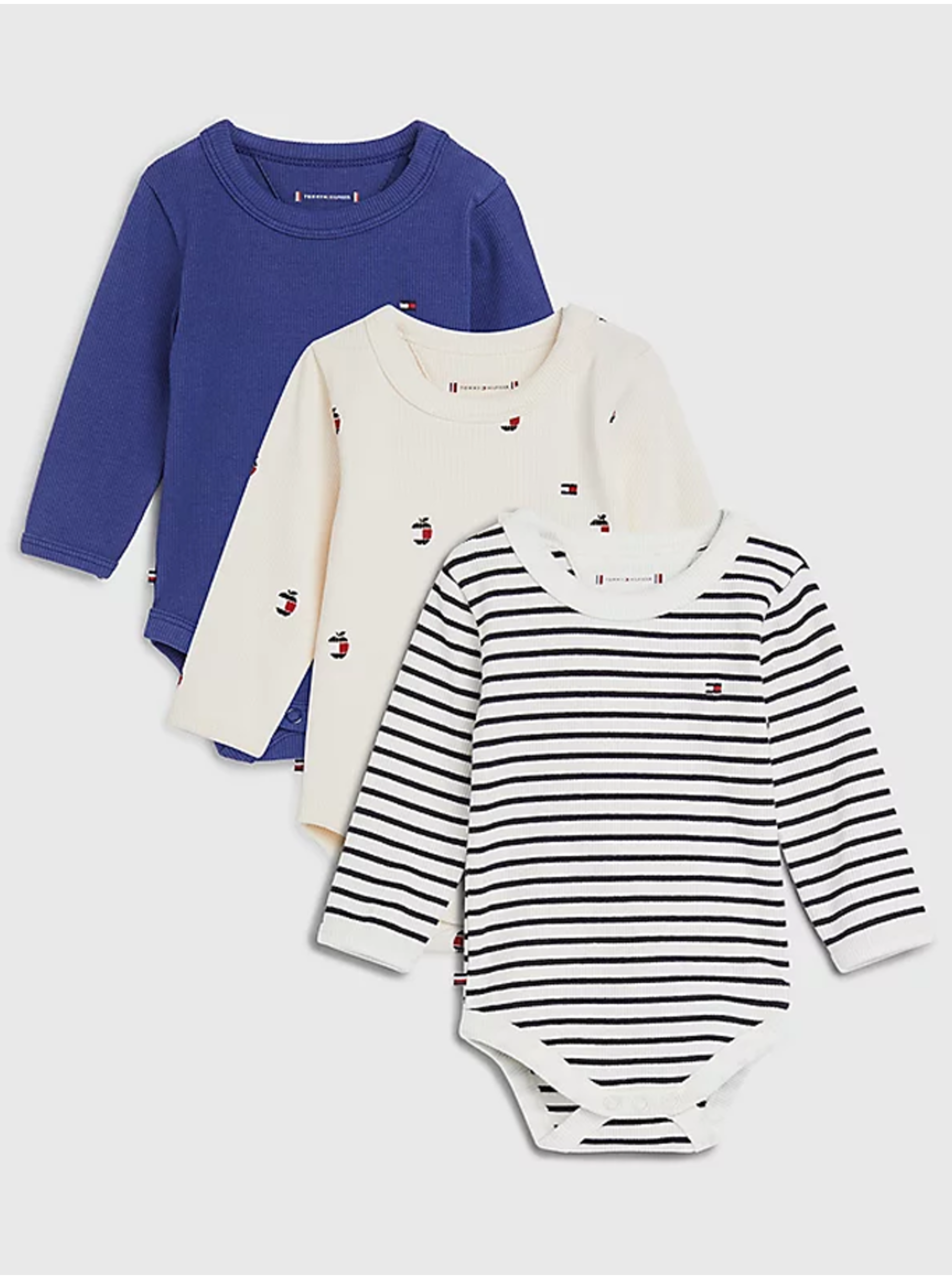 Set of three children's points in white, cream and blue Tommy Hilfiger - Girls
