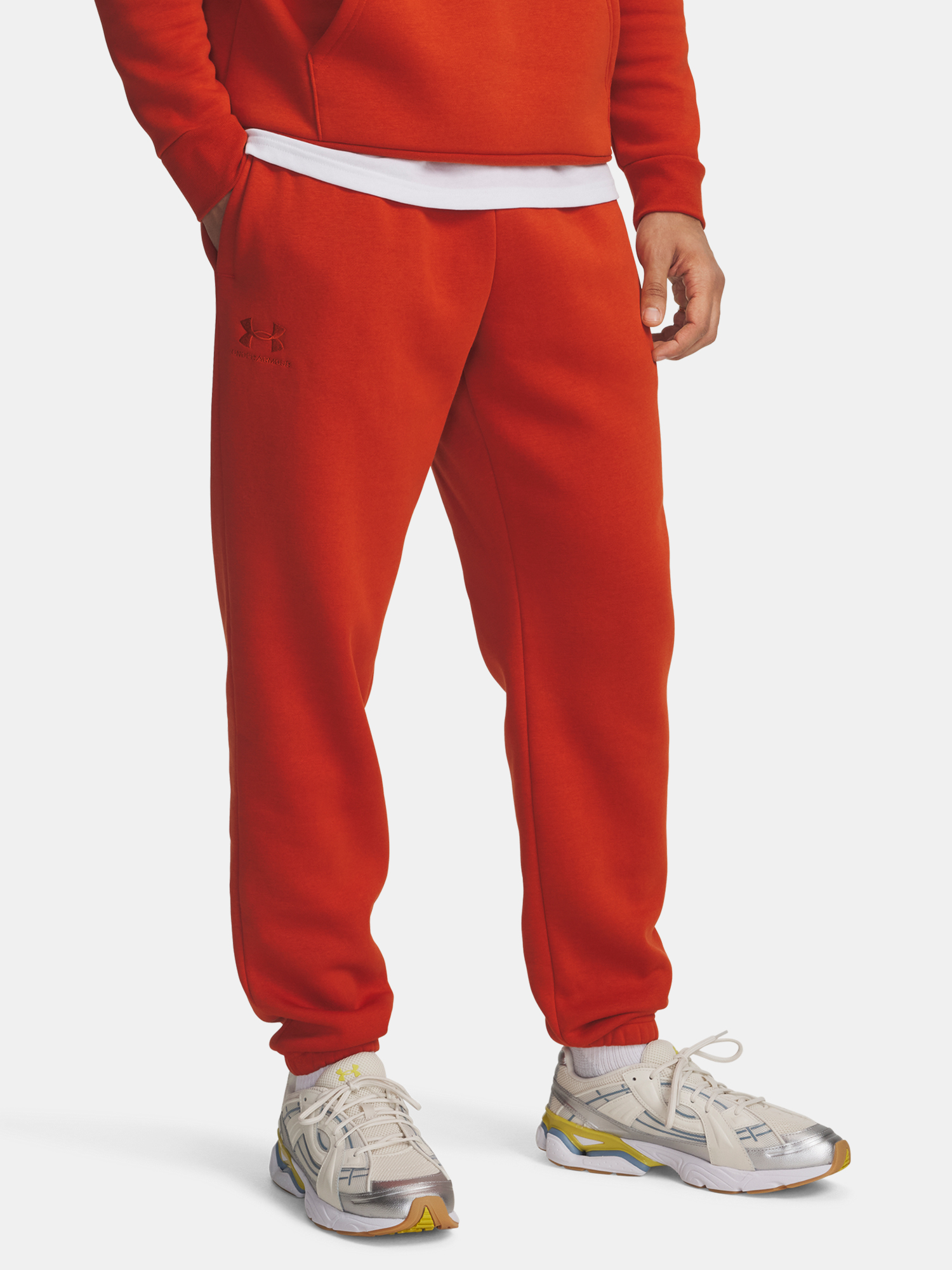 Men&#039;s Under Armour UA Icon Fleece Jogger-ORG Sweatpants - Mens