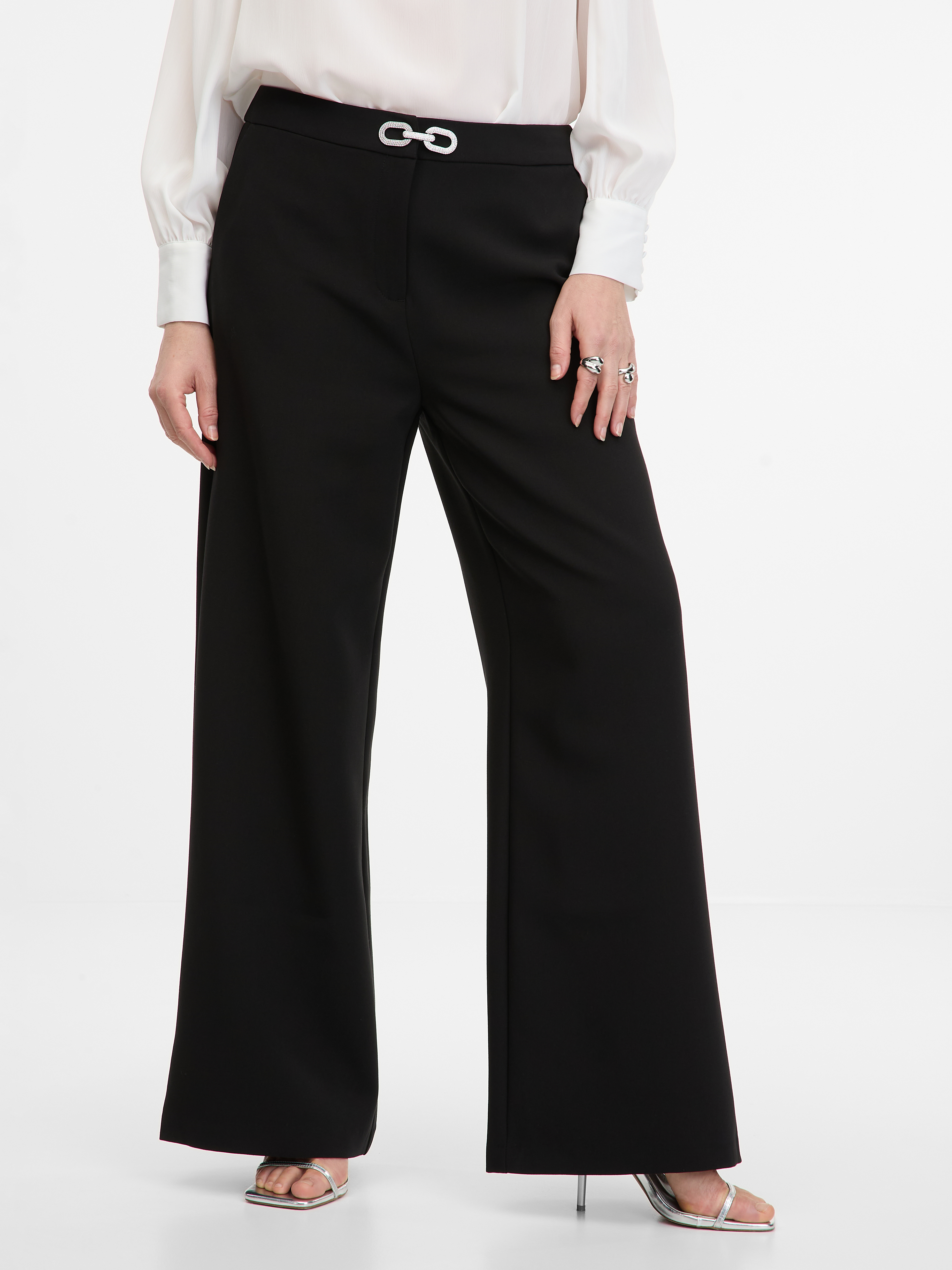 Black women's wide trousers ORSAY - Women's
