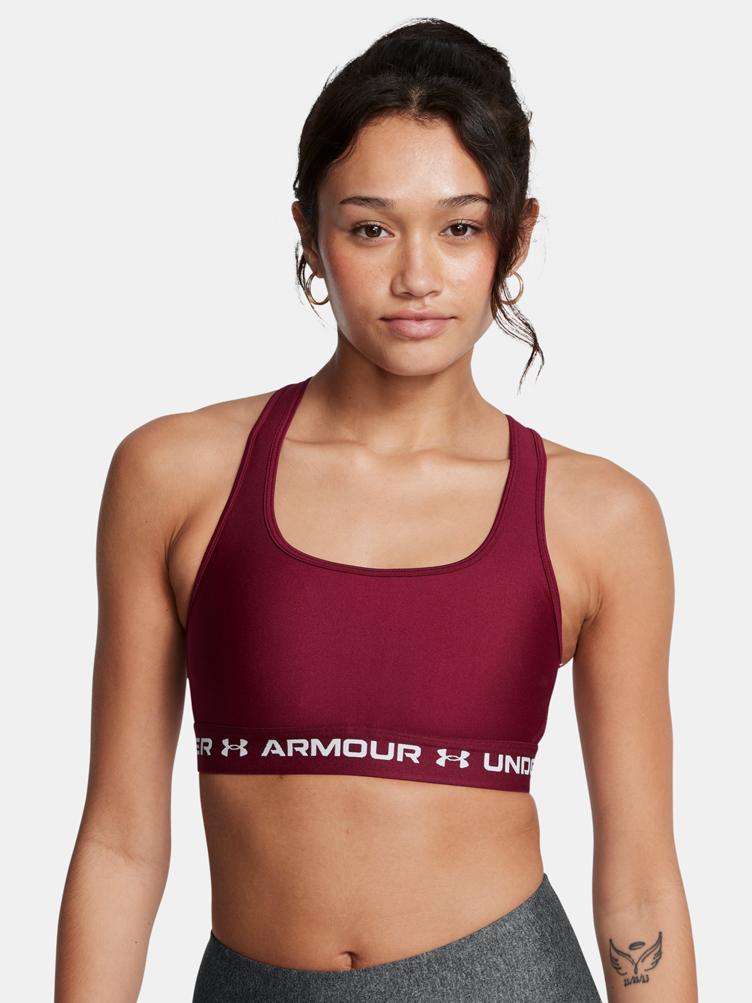 Women's bra Under Armour Crossback Mid Bra-RED - Women's
