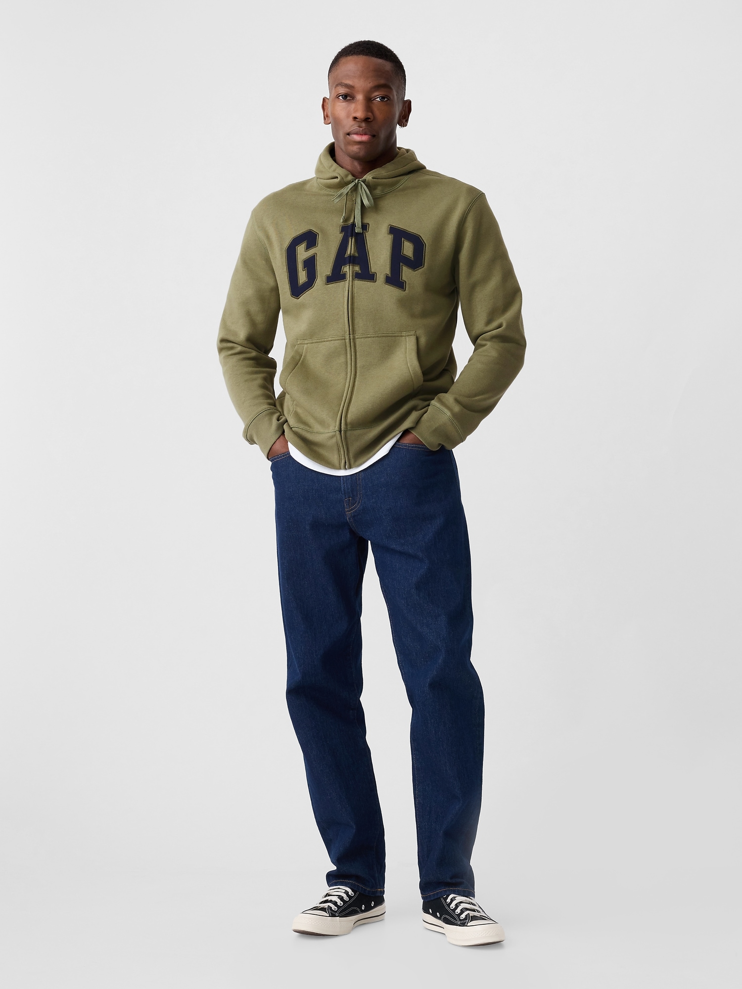 GAP Zip Hoodie Logo - Men&#039;s