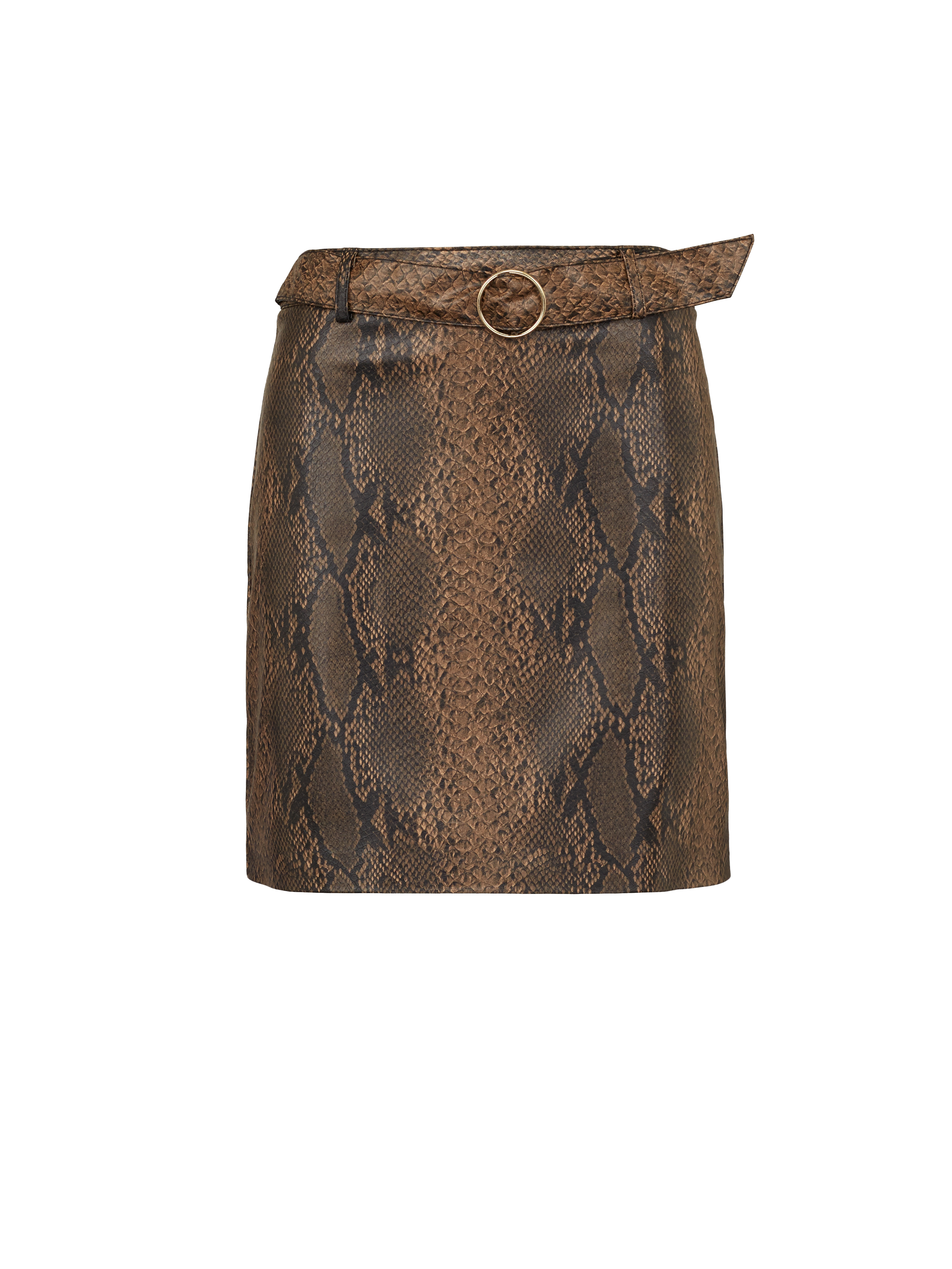 Brown women&#039;s faux leather skirt ORSAY - Women&#039;s