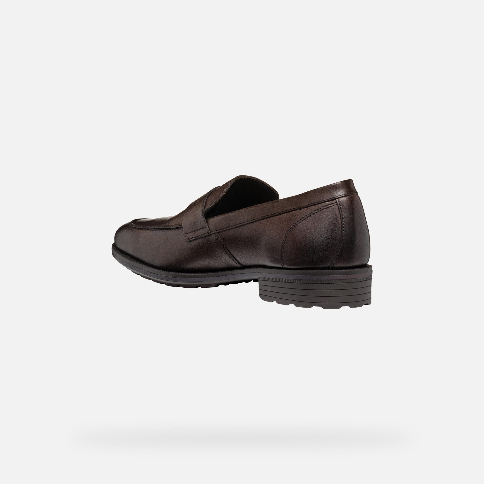 Dark brown men's loafers Geox Walk Pleasure F - Men's