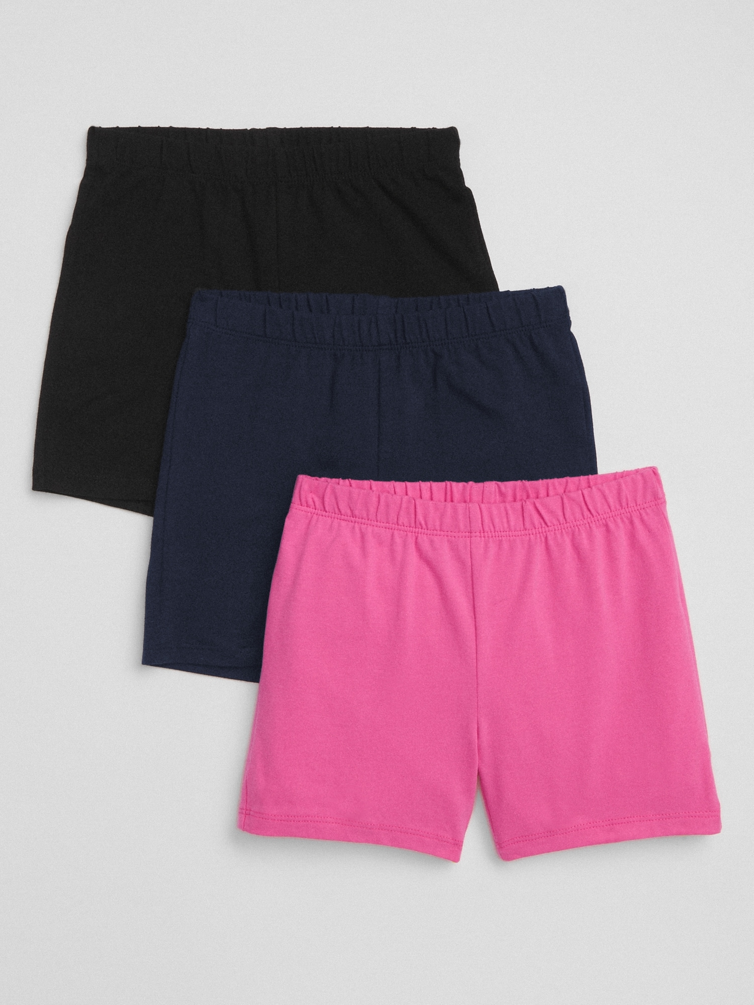 GAP Dětské Kraťasy Cartwheel Shorts In Stretch Jersey, 3ks - Holky