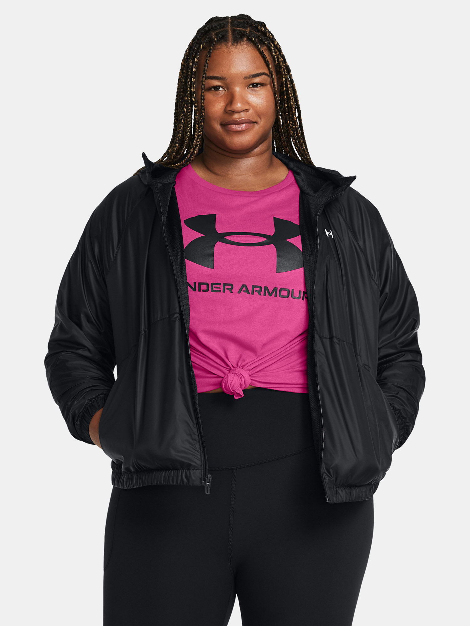 Women's jacket Under Armour UA SPORT WINDBREAKER JKT&-BLK - Women's