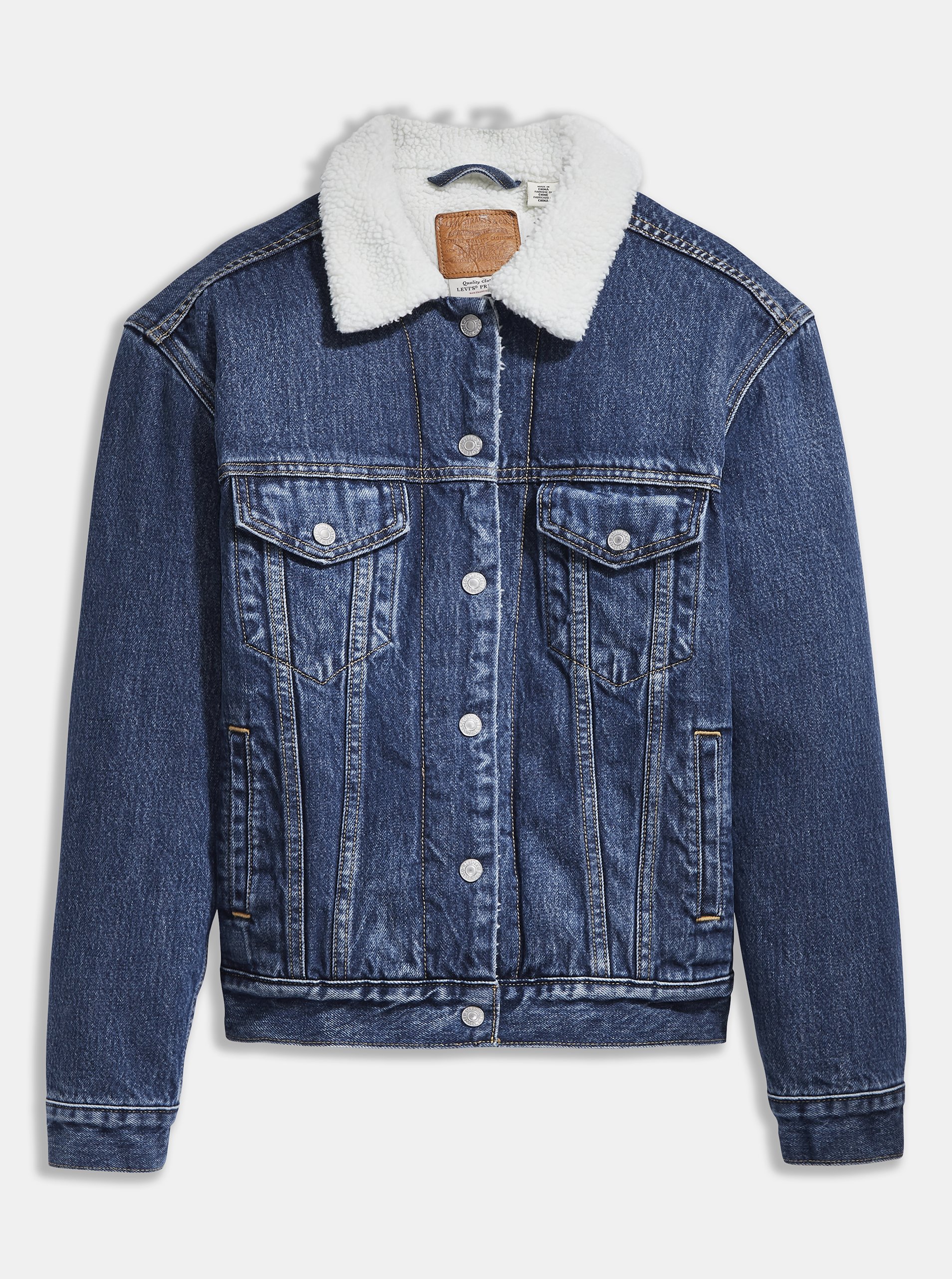 Jachete din denim pentru femei Levi's® - albastru