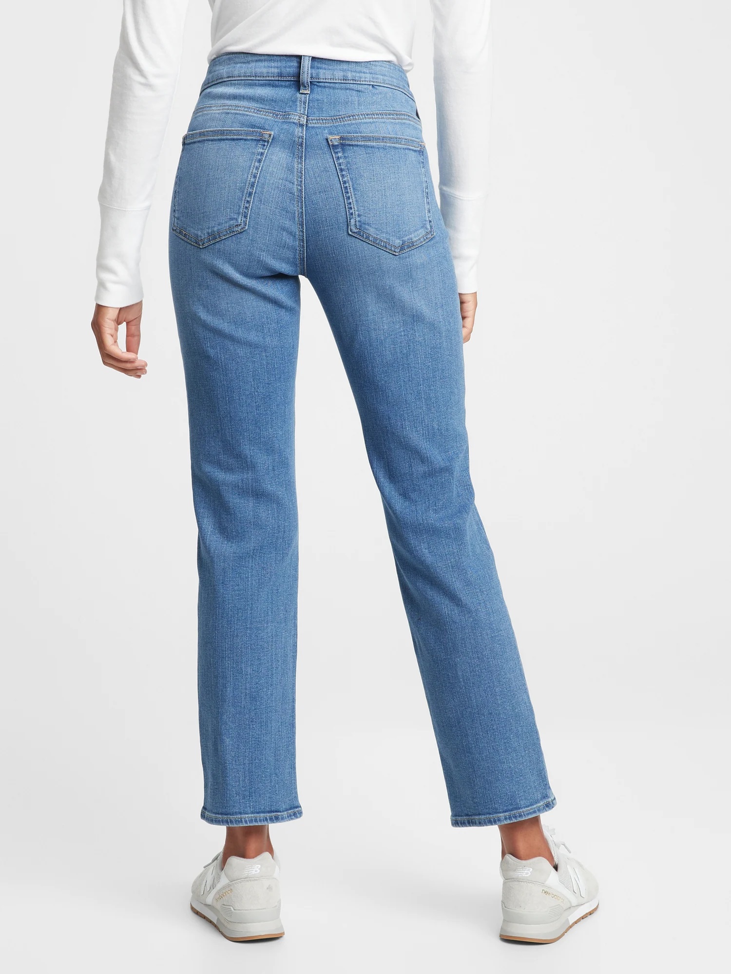 Straight fit pentru femei GAP - albastru