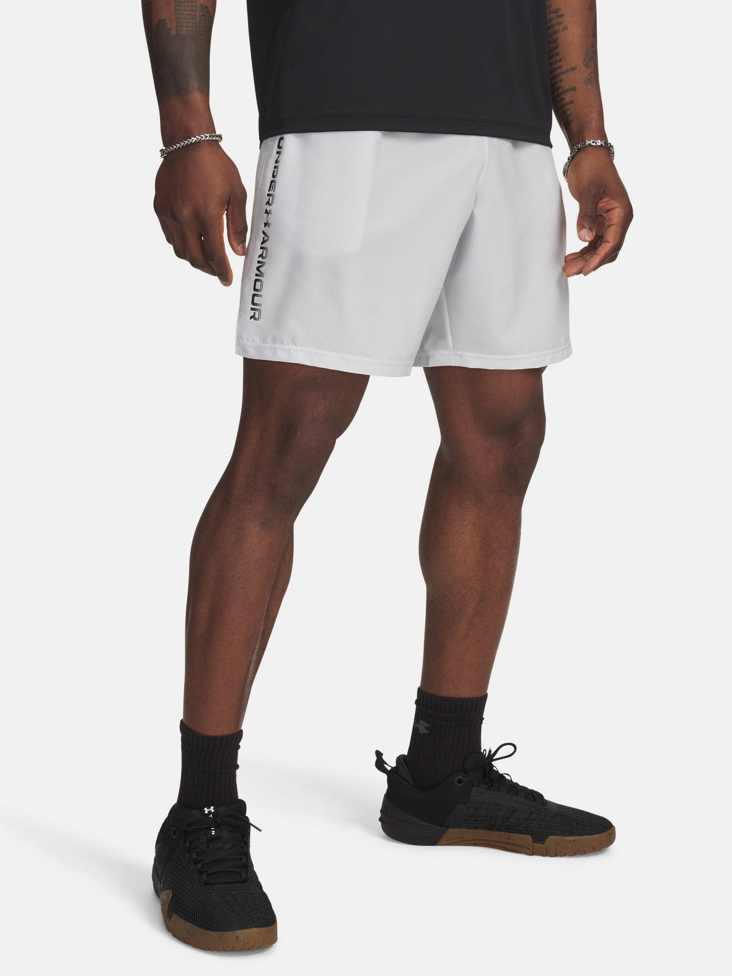 Mens shorts Under Armour UA Tech Woven Wordmark Short-GRY - Mens