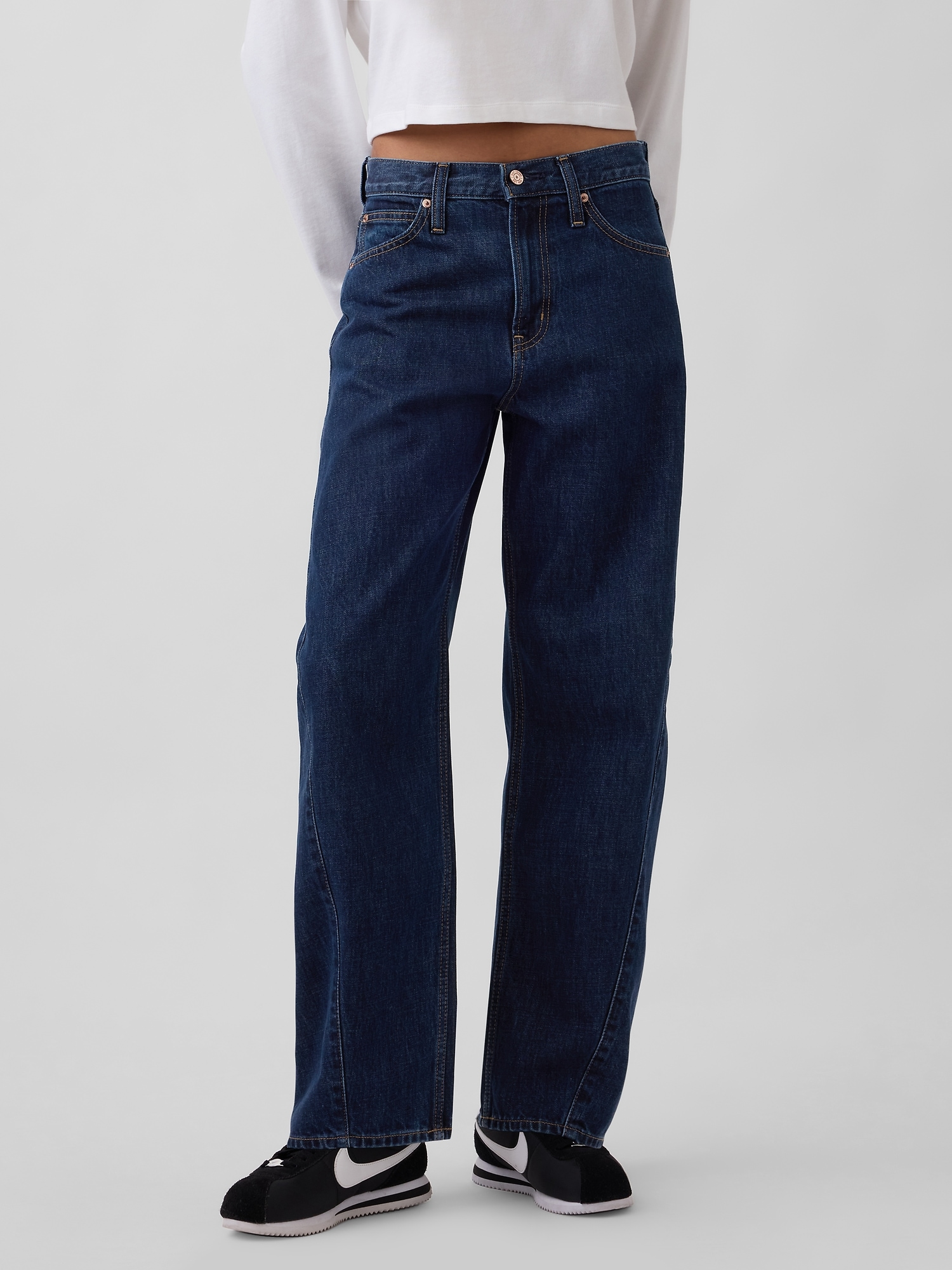 GAP Jeans Barrel High Rise - Women's