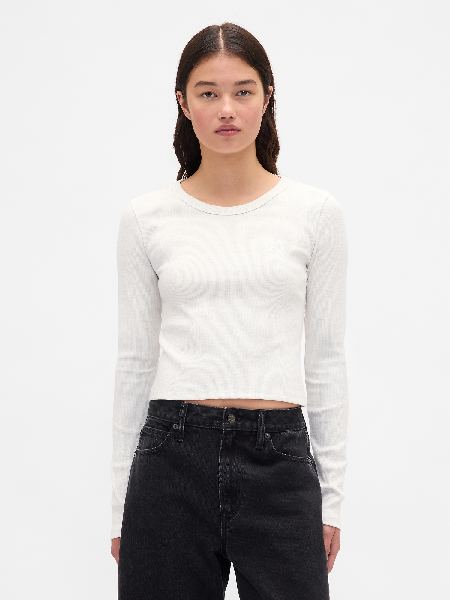 GAP Ribbed Crop T-Shirt - Women's