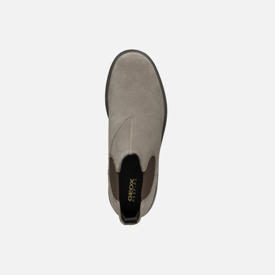 Beige men&#039;s ankle shoes Geox Andalo - Men&#039;s