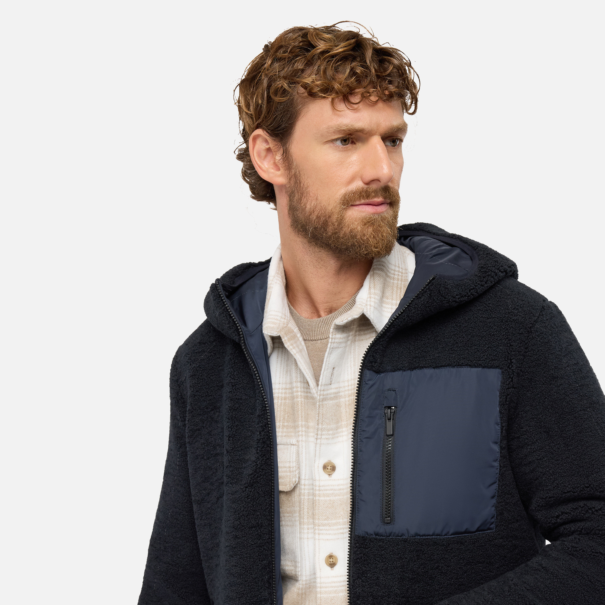 Hanorac albastru închis pentru bărbați Geox