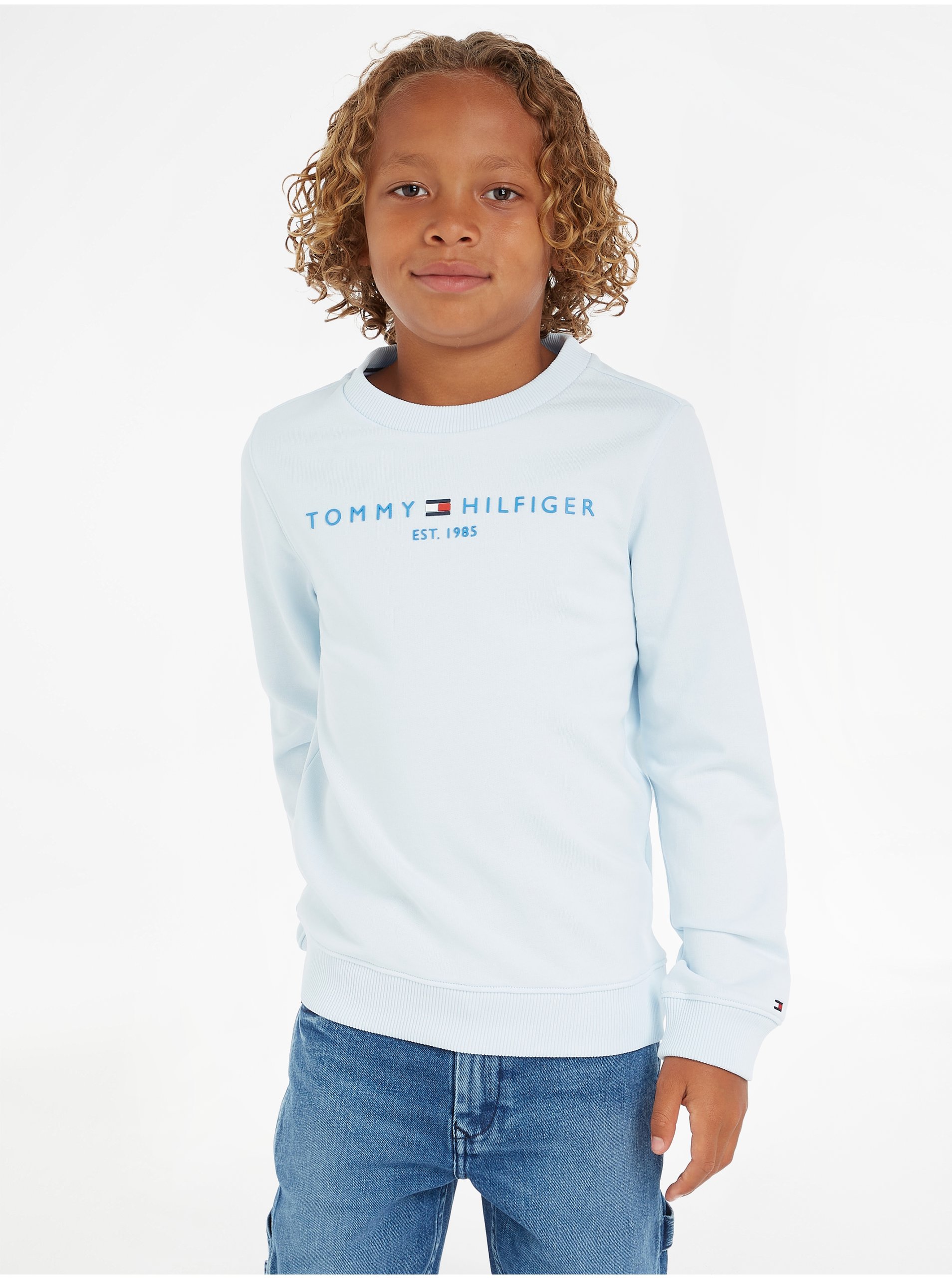 Light Blue Boys' Sweatshirt Tommy Hilfiger - Boys