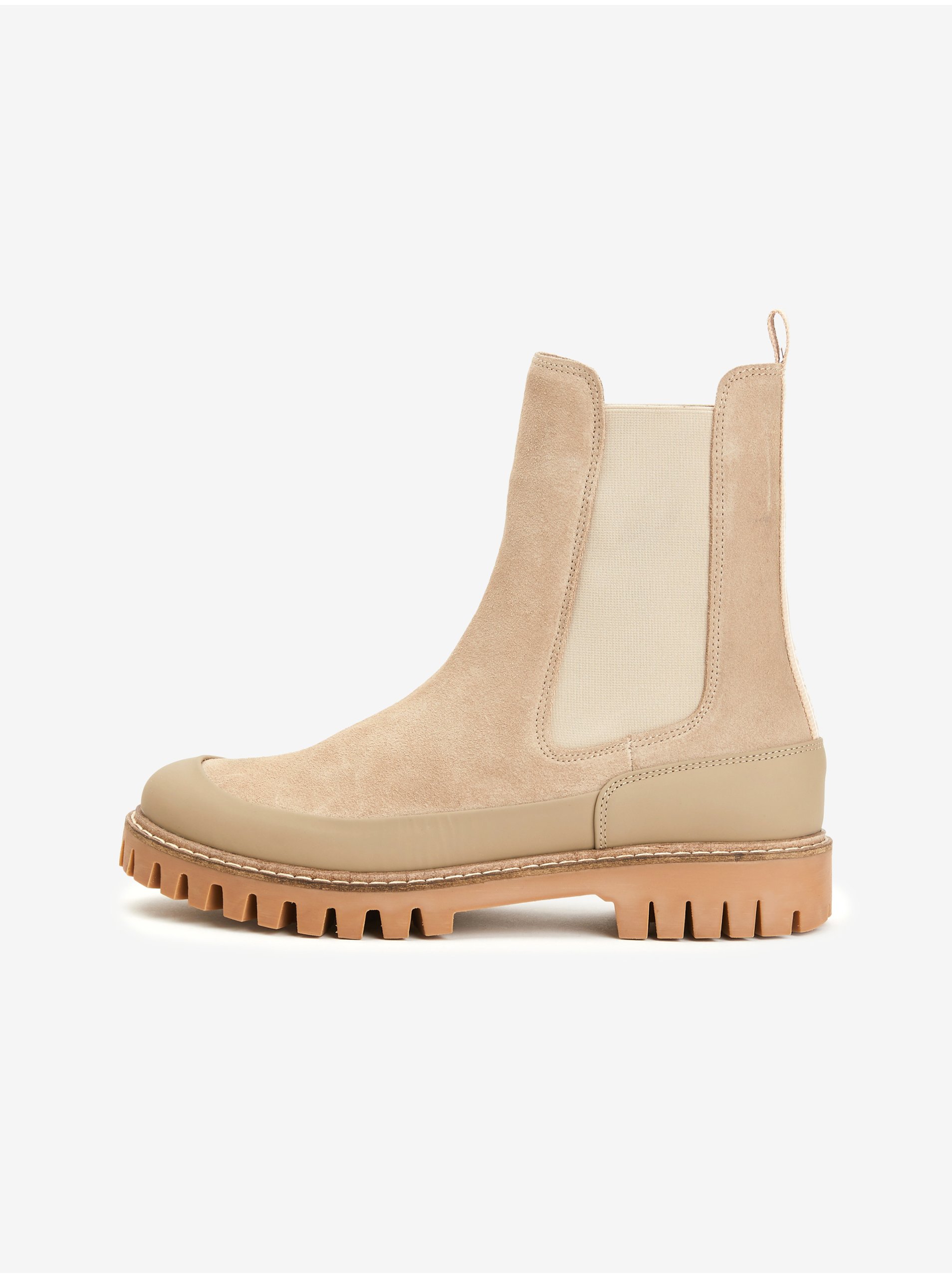 Beige Women's Suede Ankle Boots Tommy Hilfiger - Women