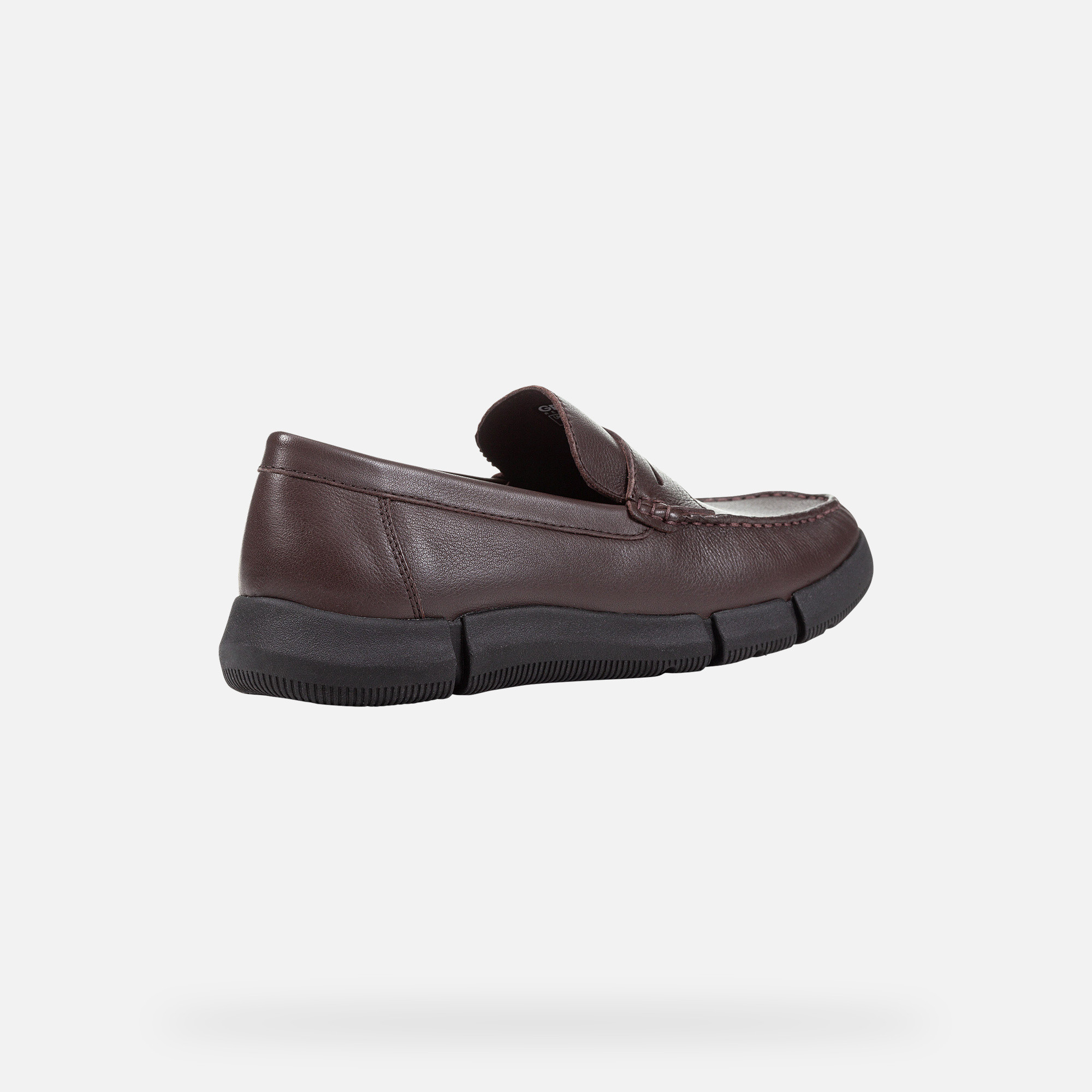 Dark brown men's moccasins Geox Adacter M Wide - Men's