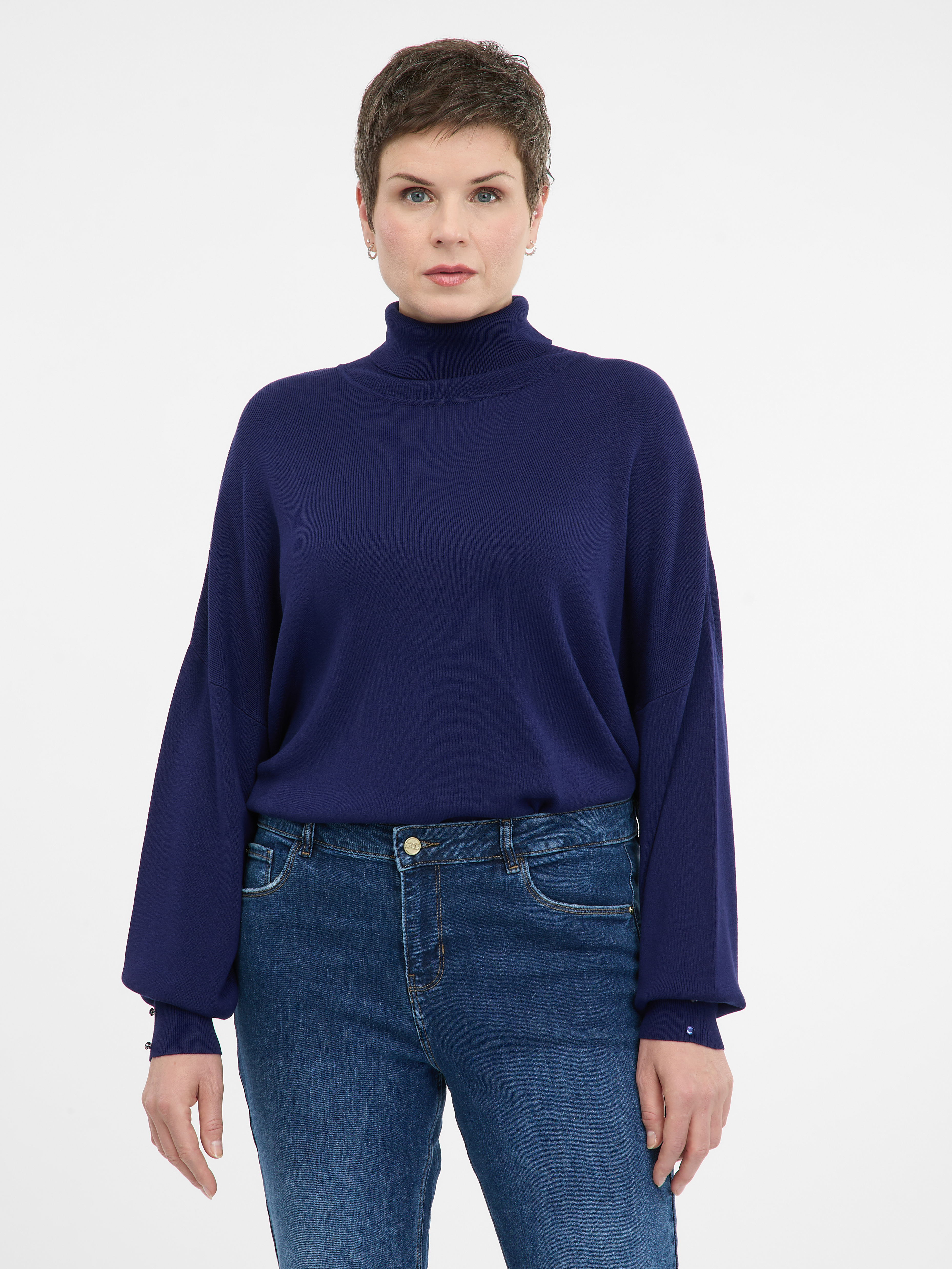 Navy Blue Women's Turtleneck Sweater ORSAY - Women's