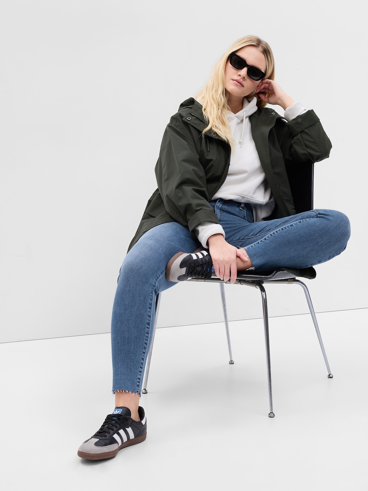 Slim fit pentru femei GAP - albastru