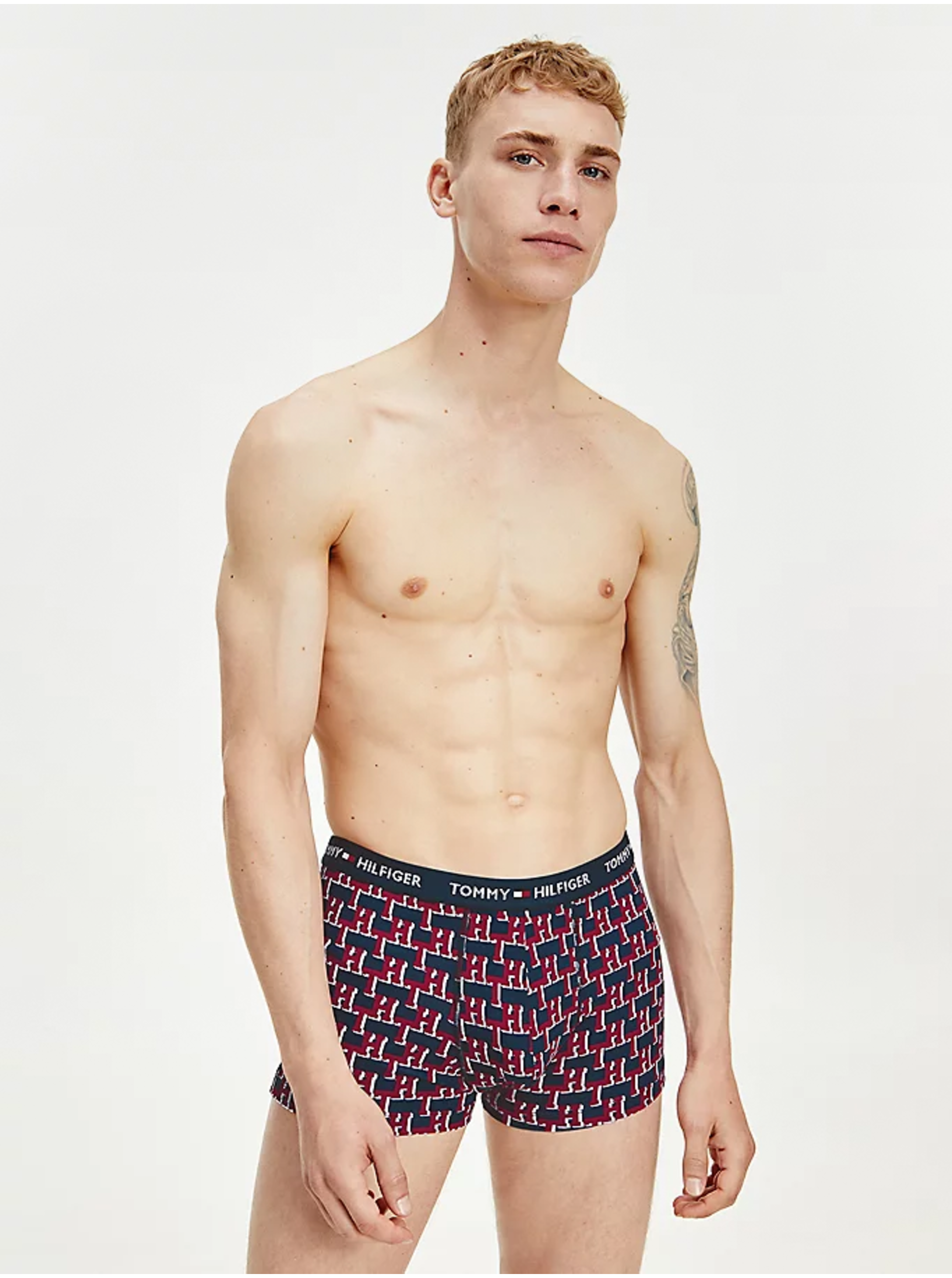 Blue And Red Patterned Boxers Tommy Hilfiger Underwear - Men