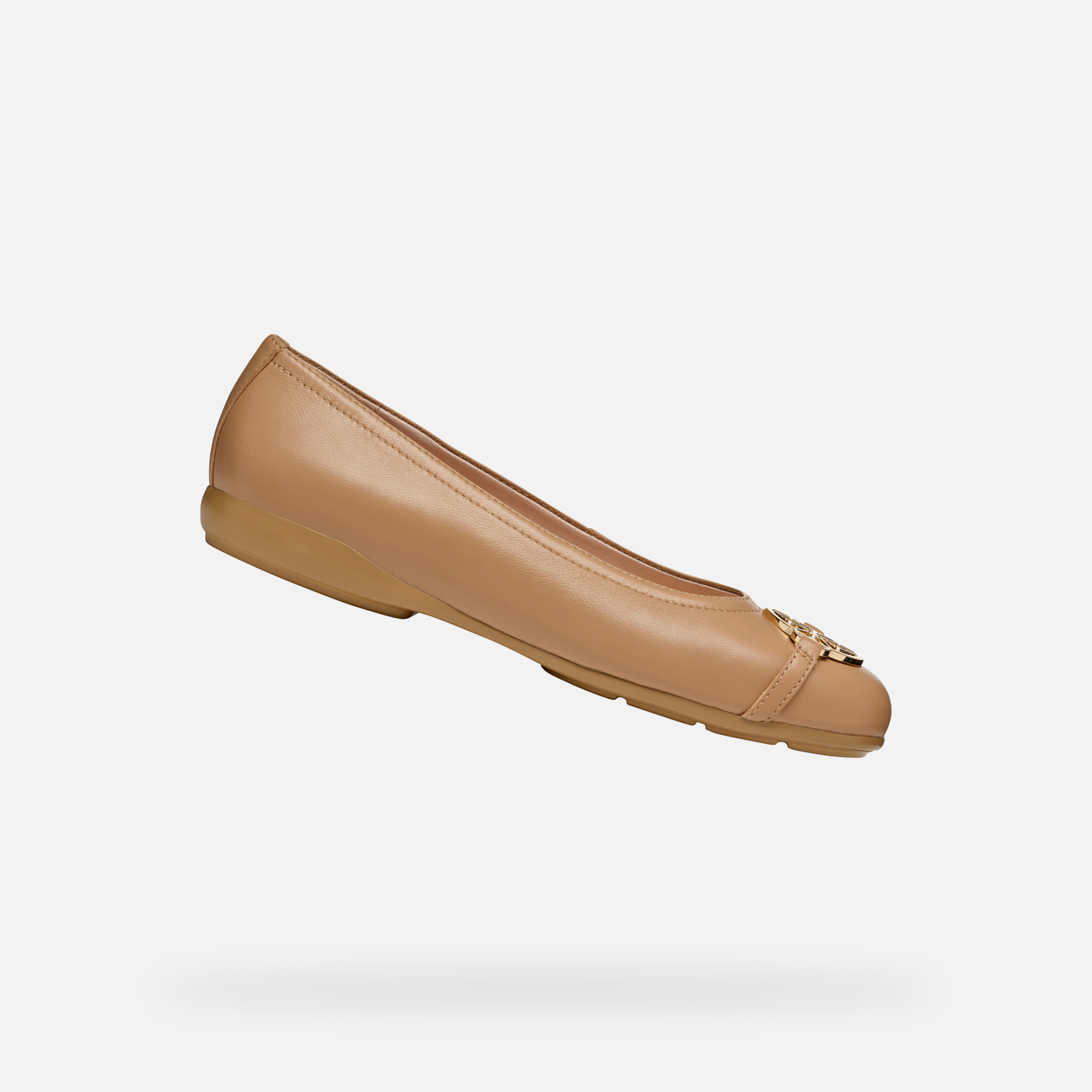 Beige women&#039;s ballet flats Geox Annytah - Women&#039;s