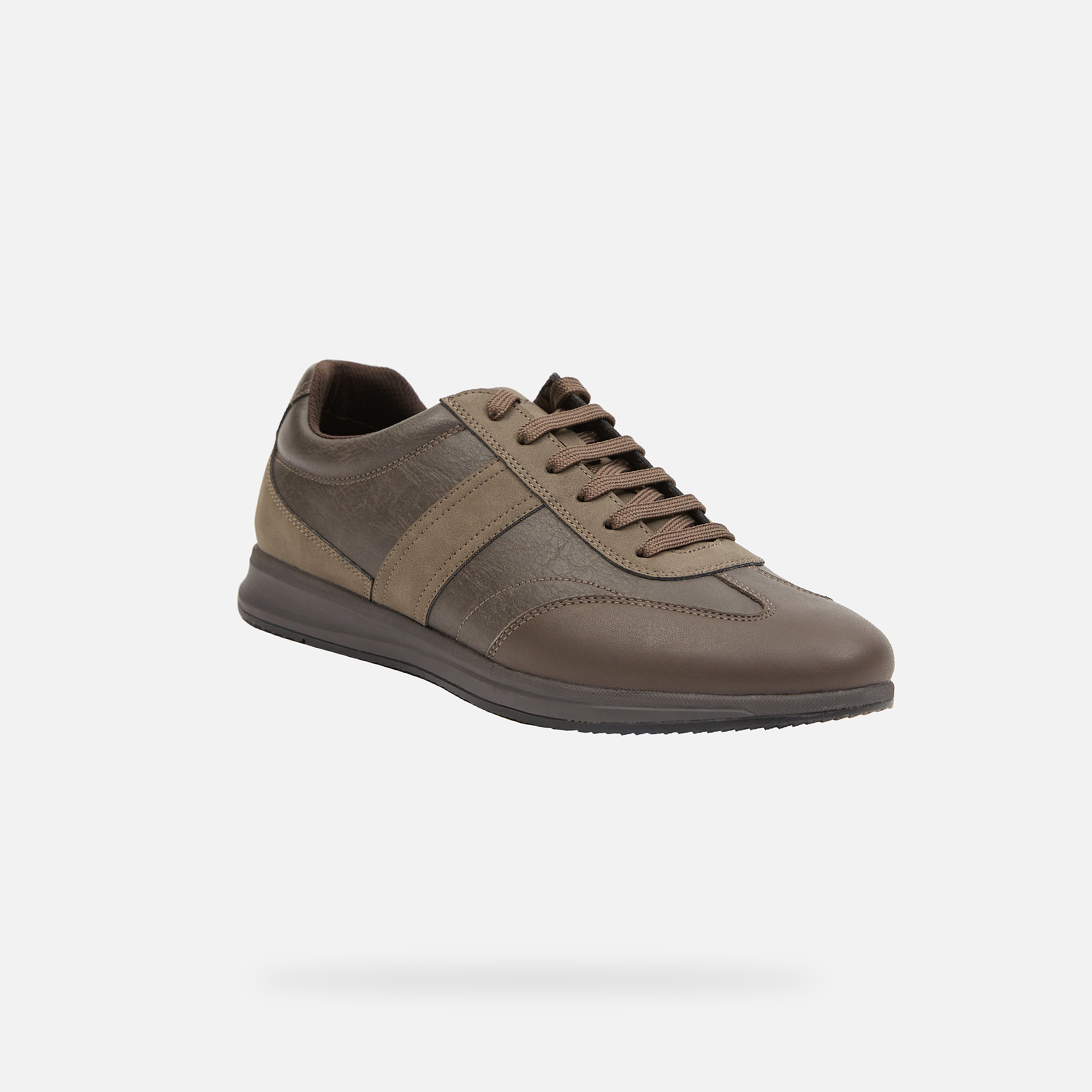 Brown men's sneakers Geox Avery - Men's