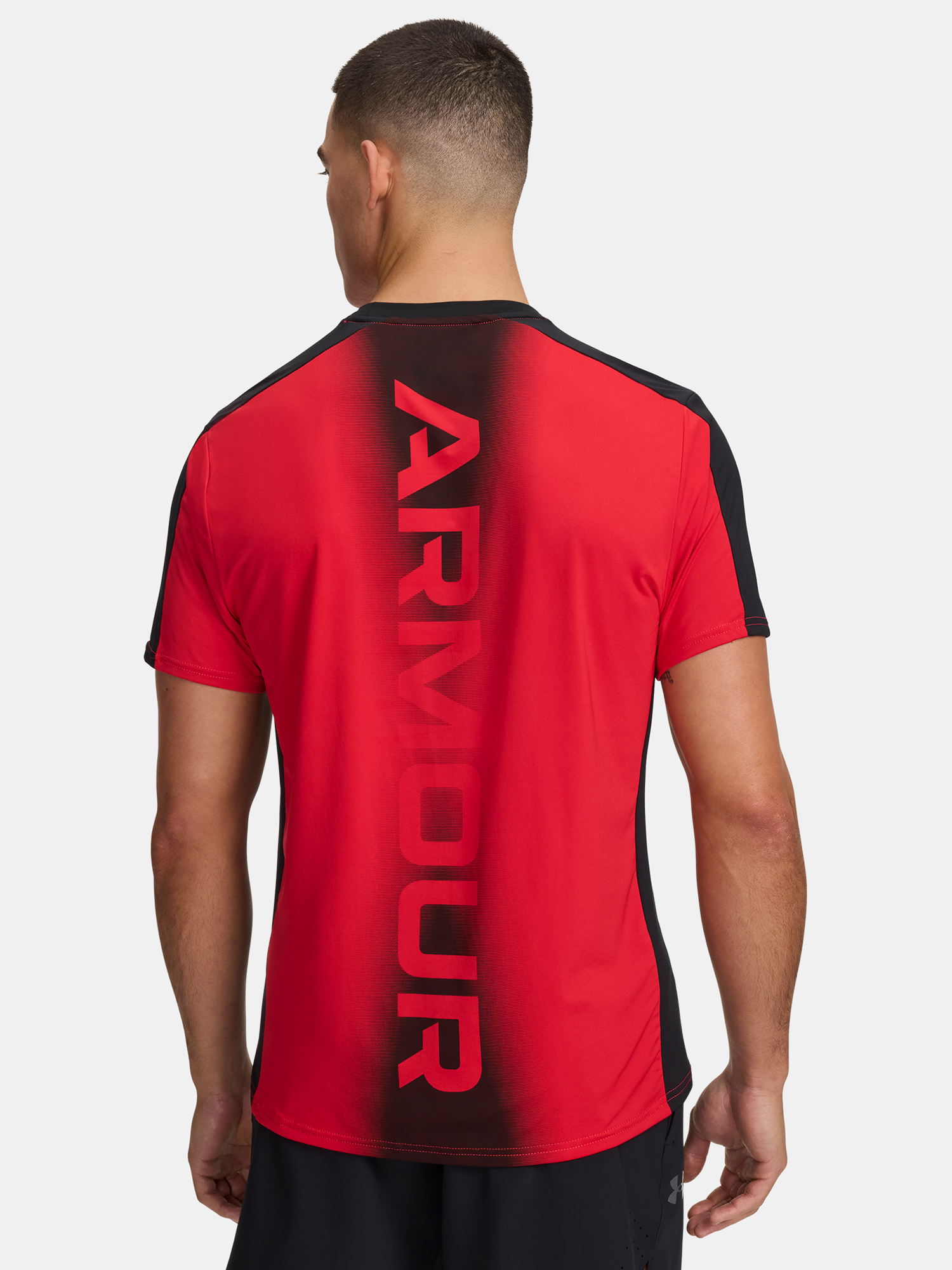 Men's T-shirt Under Armour UA HG Wordmark SS-RED - Men's