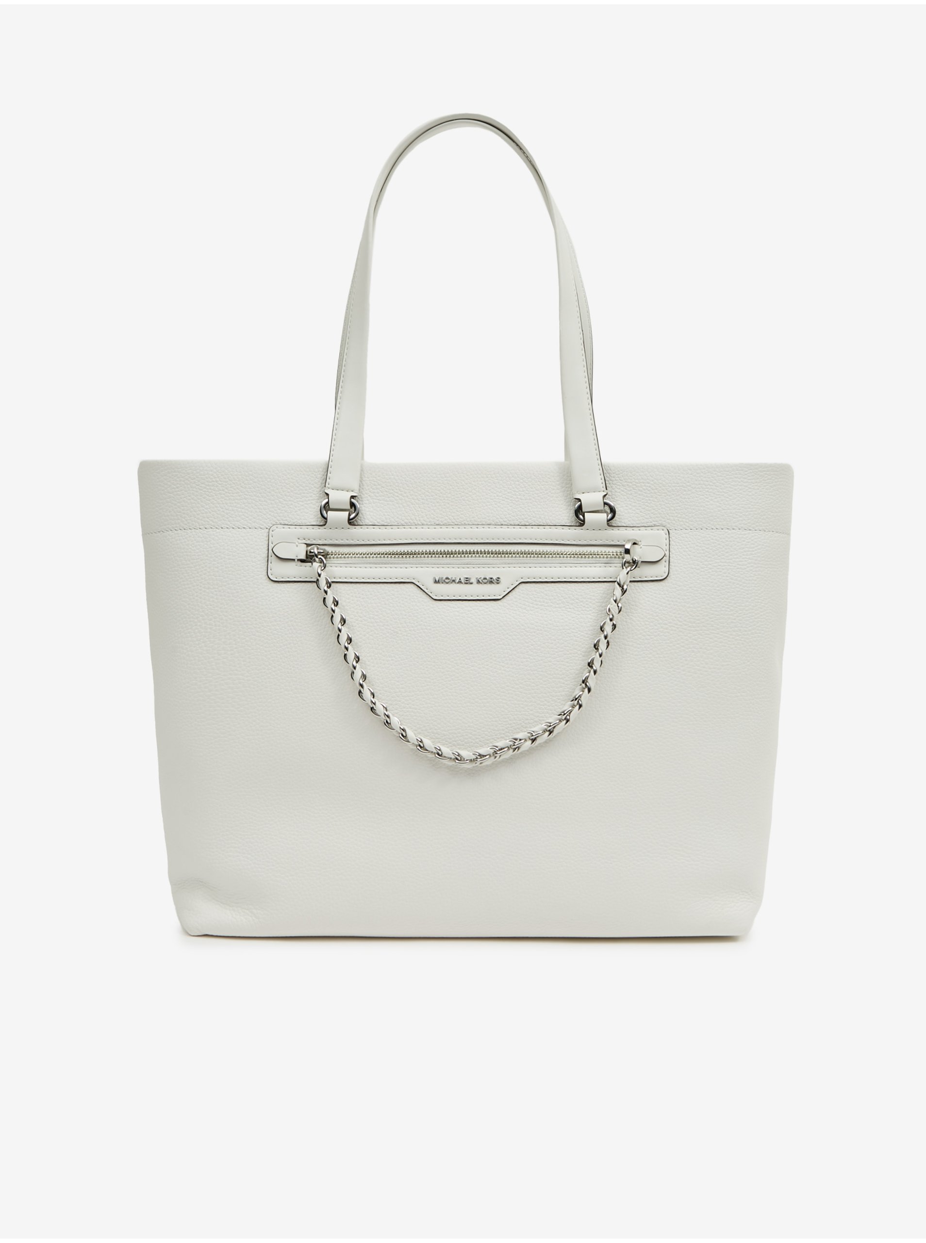 White Women's Leather Handbag Michael Kors - Ladies