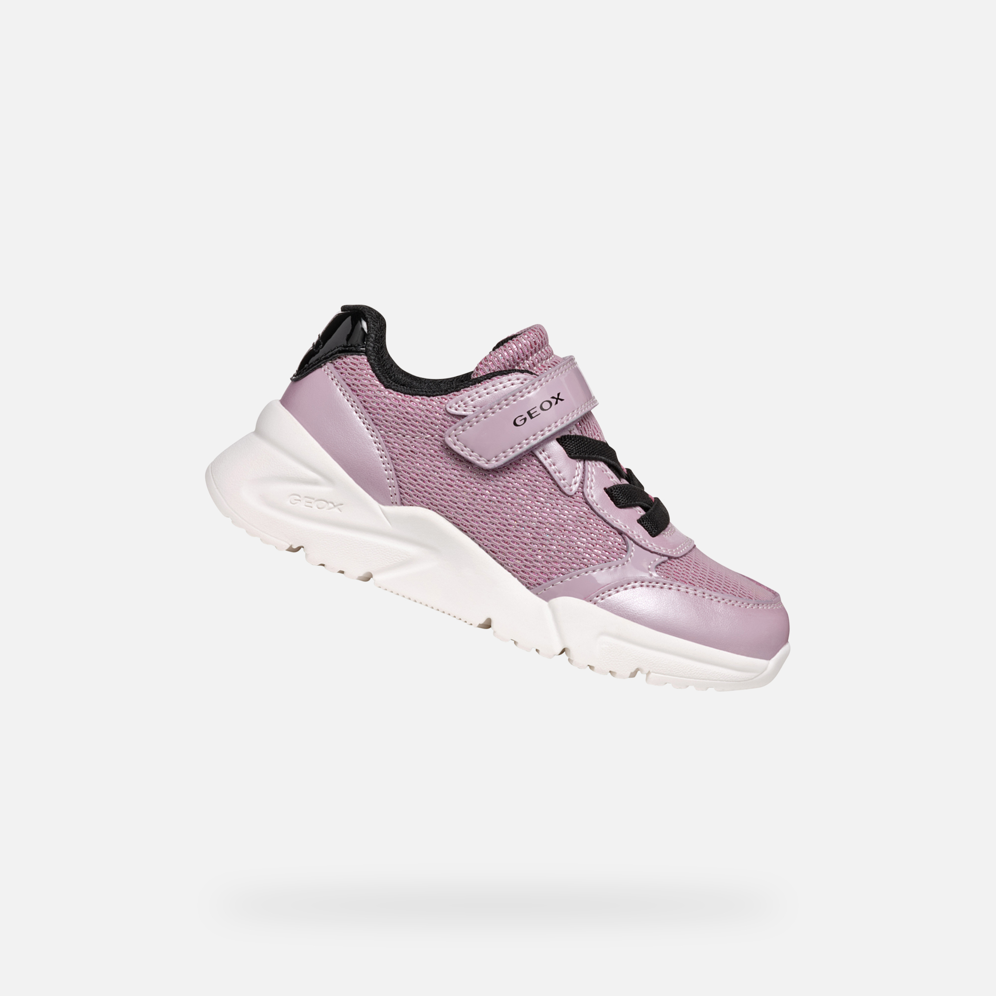 Pink Girls Geox Loftus Sneakers - Girls