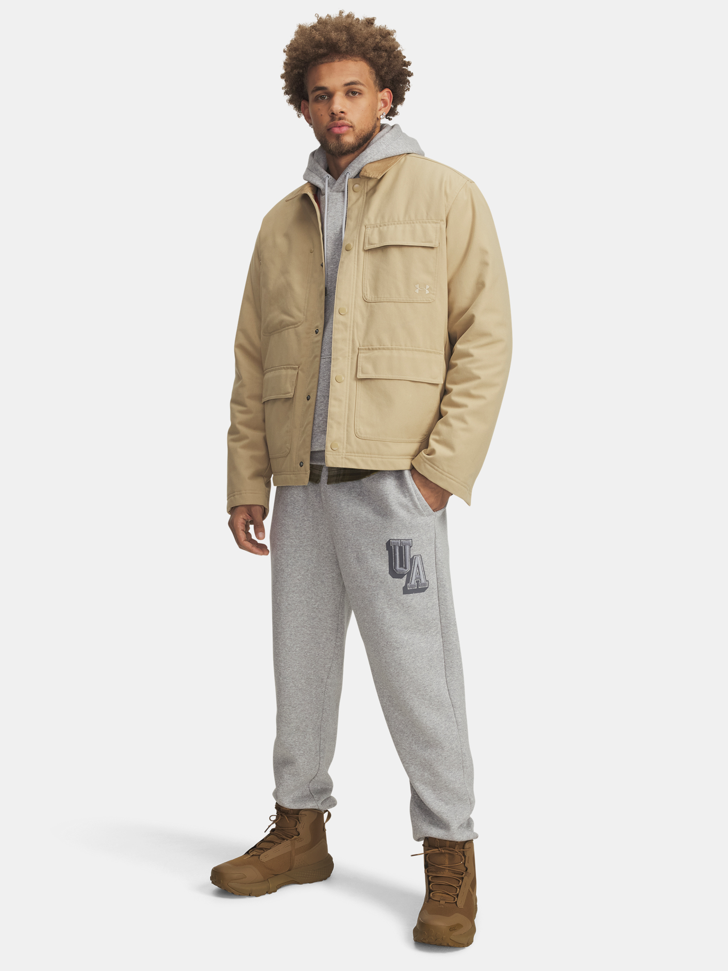 Under Armour UA Icon Flc Graphic Jgr-GRY Men&#039;s Sweatpants - Men&#039;s