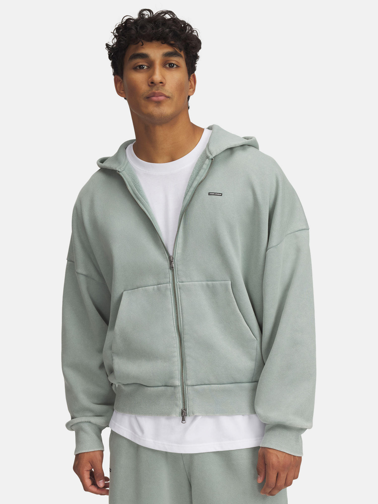 Men's sweatshirt Under Armour Icon HWT Fleece Wash FZ - Men's