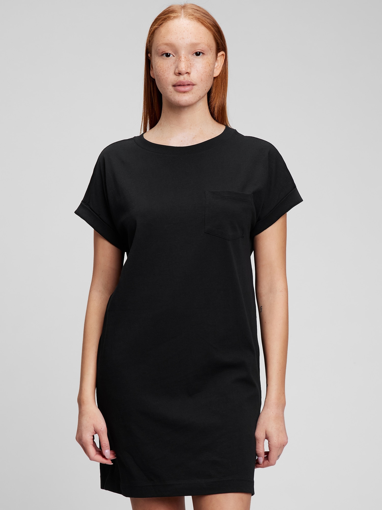 GAP Cotton Dress Pocket Tee - Women