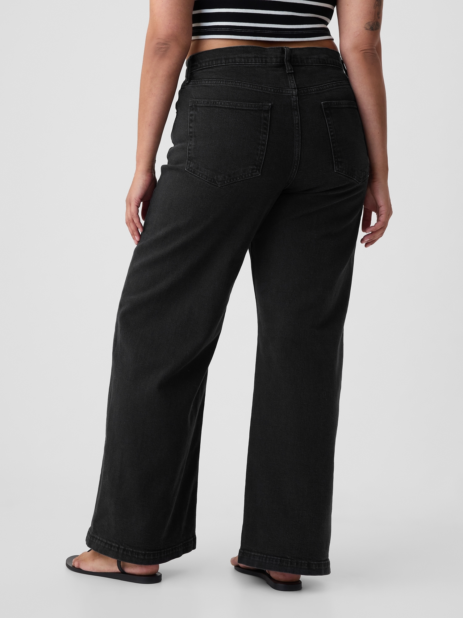 GAP Jeans High Rise Stride Wide - Women&#039;s
