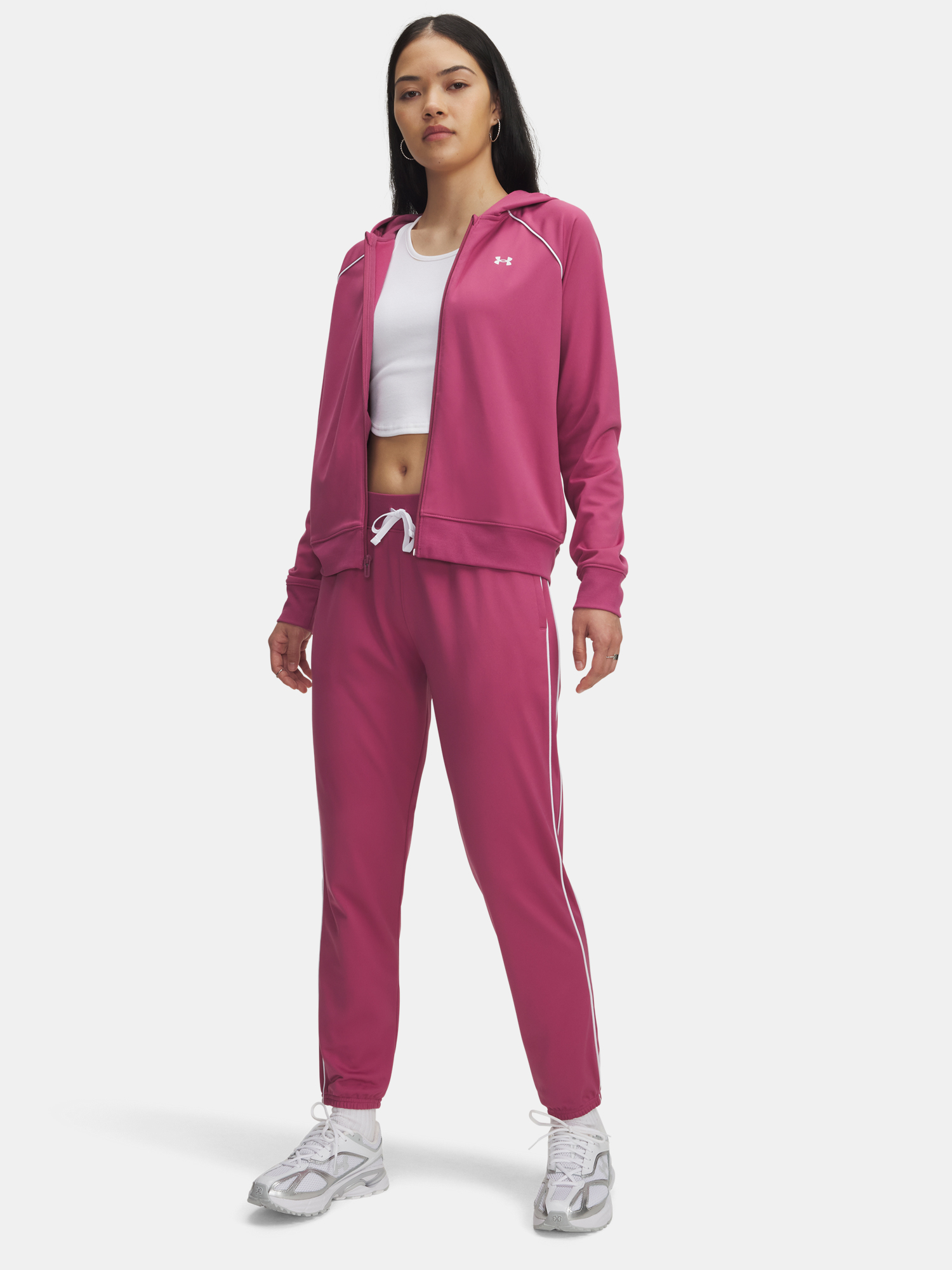 Womens Under Armour UA Rival Tricot Tracksuit HD-RED - Womens