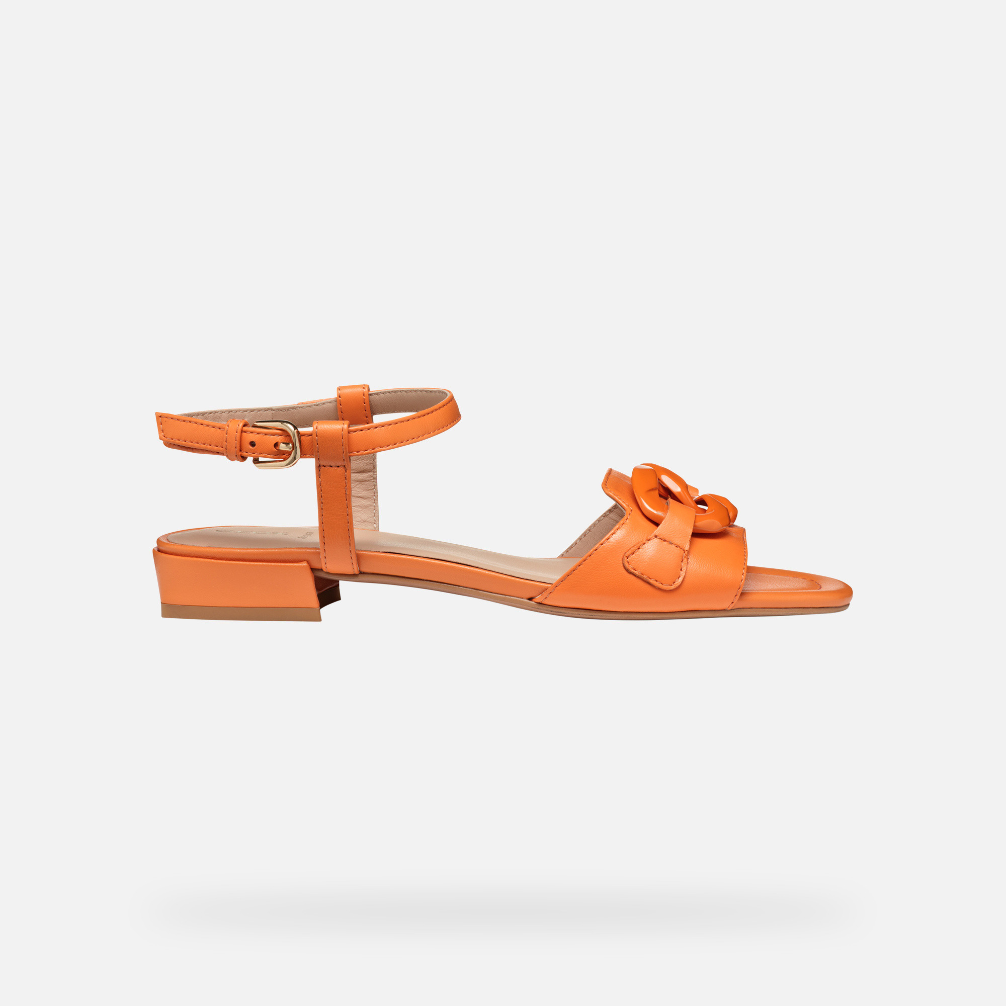 Oranžové dámske sandále Geox New Eraklia