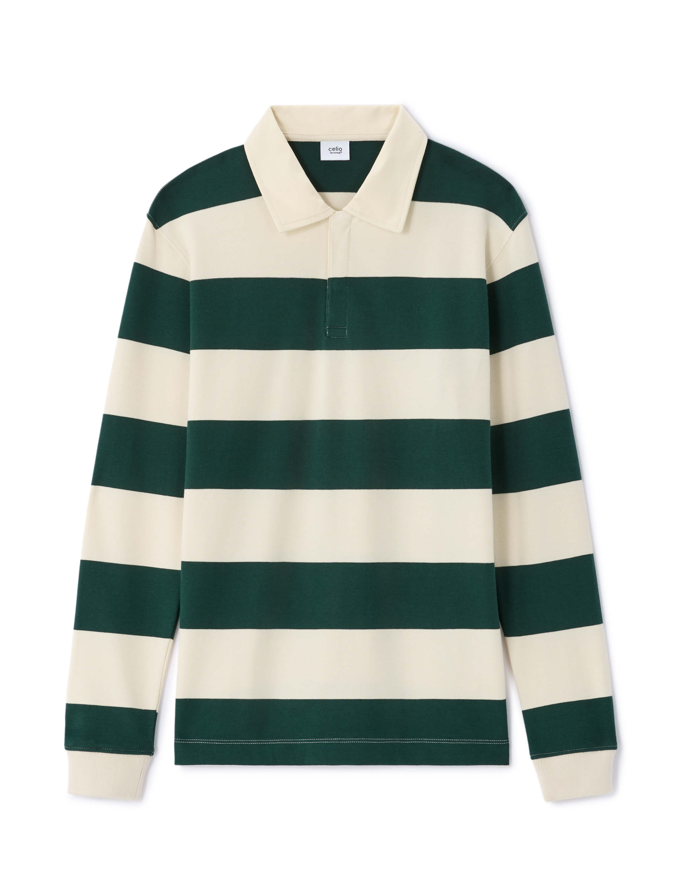 Мъжка раирана поло тениска Celio