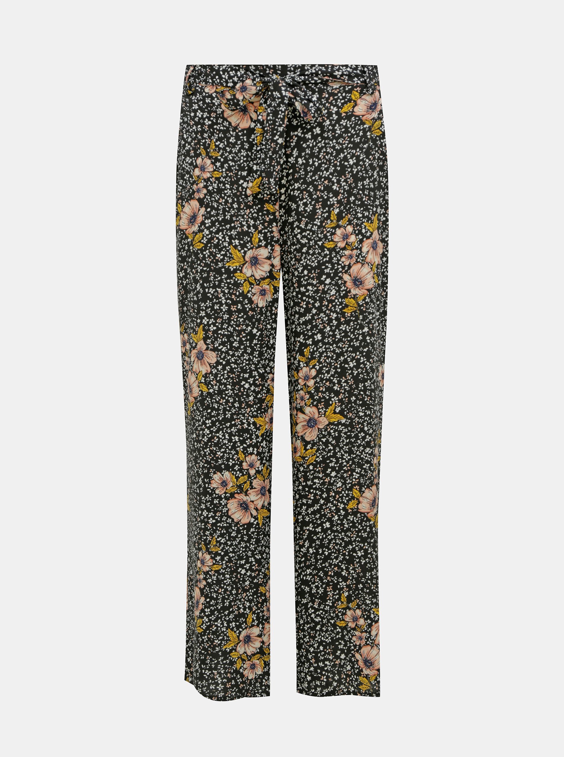 Black Floral Trousers ONLY Nova - Women