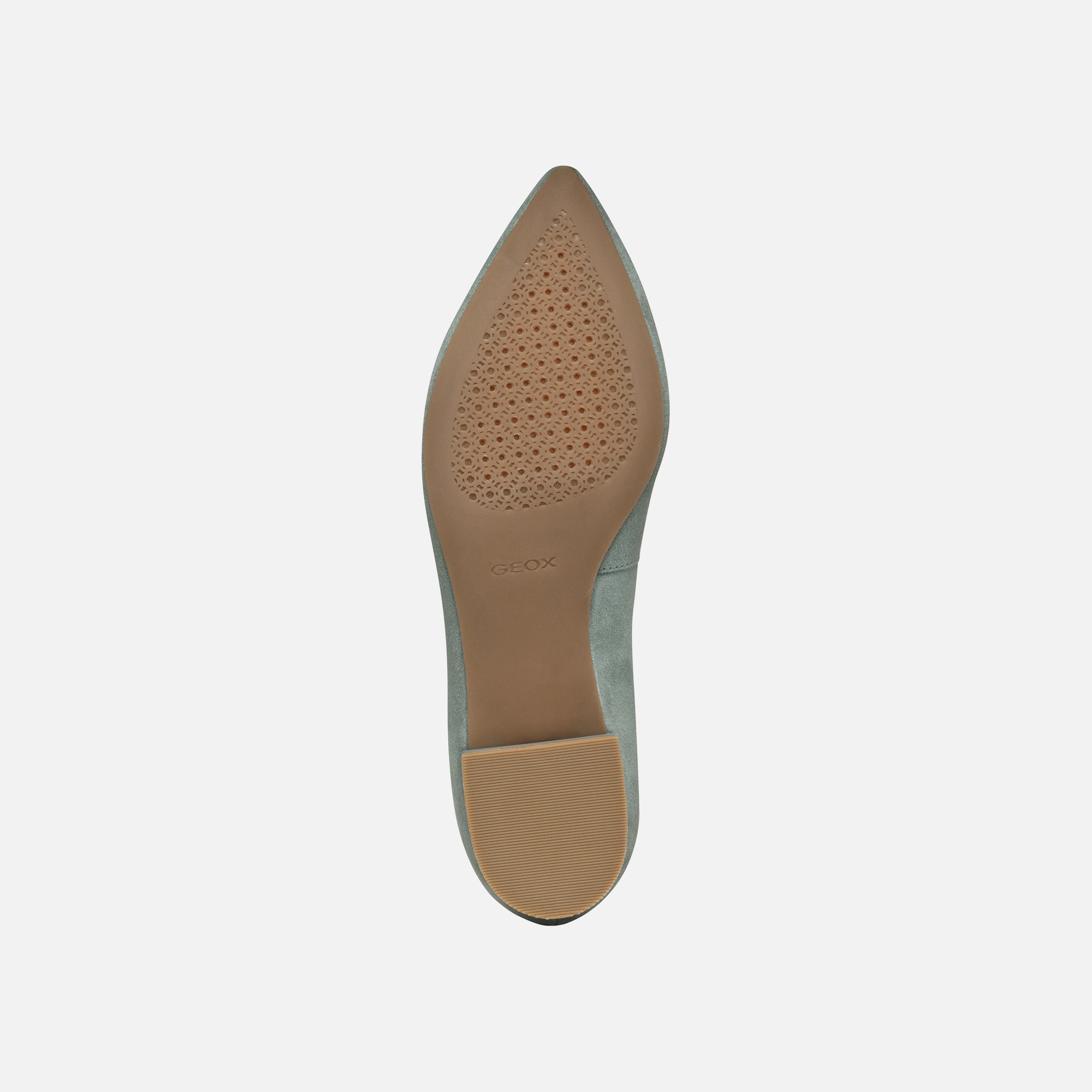 Light green women&#039;s ballet flats Geox Charyssa - Women&#039;s