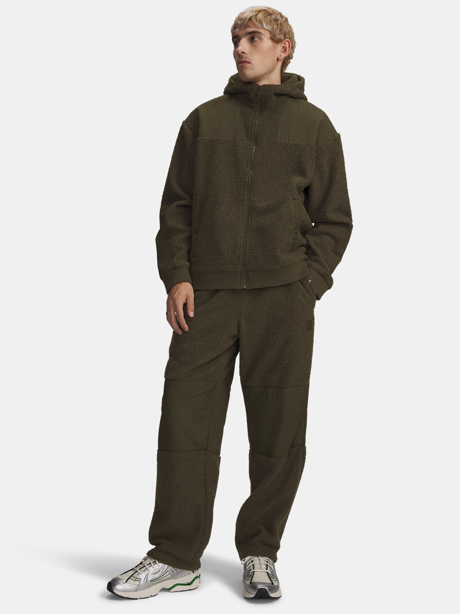 Under Armour UA High Pile Fleece Pants-GRN Men&#039;s Sports Trousers - Mens