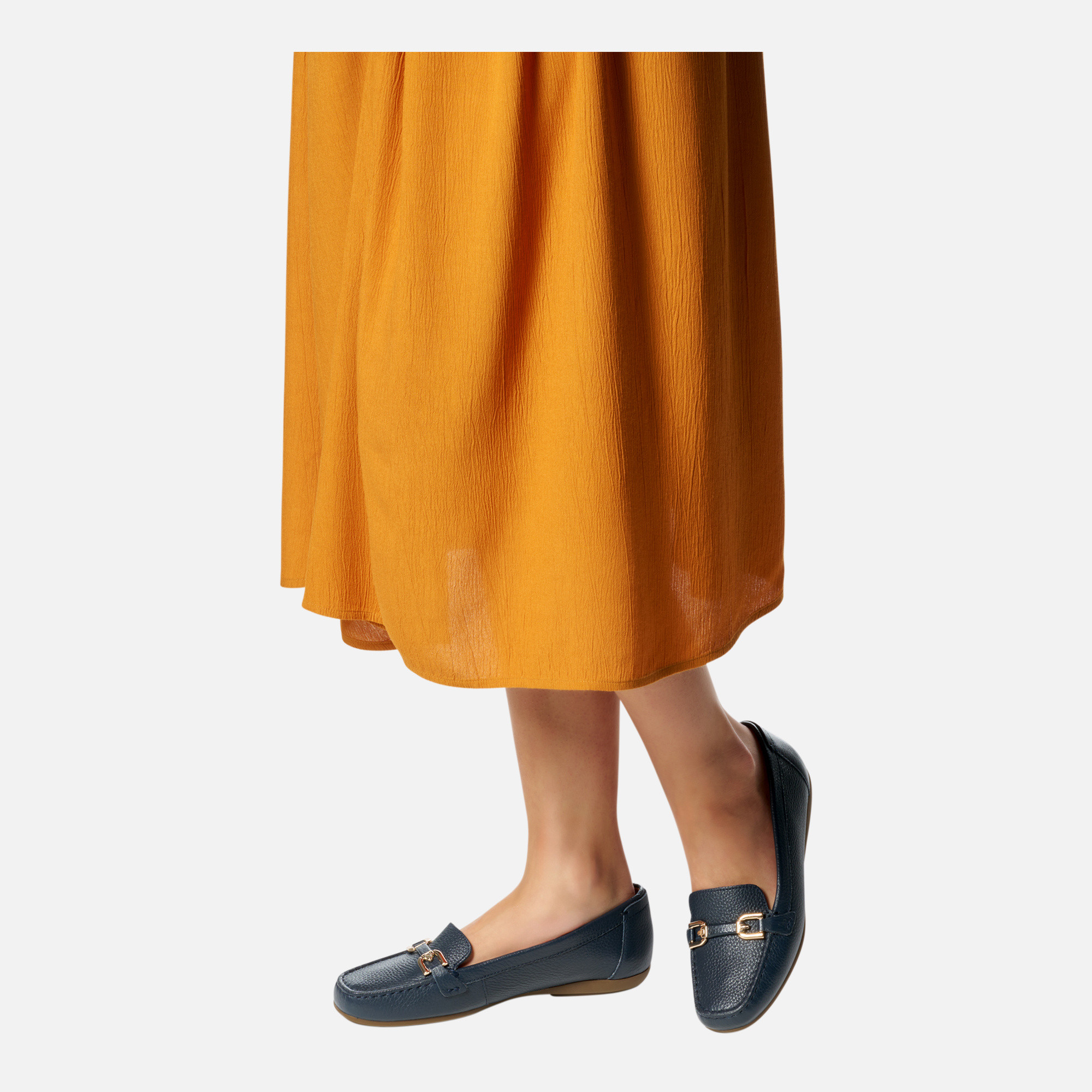 Dark blue women&#039;s moccasins Geox Annytah Moc - Women&#039;s