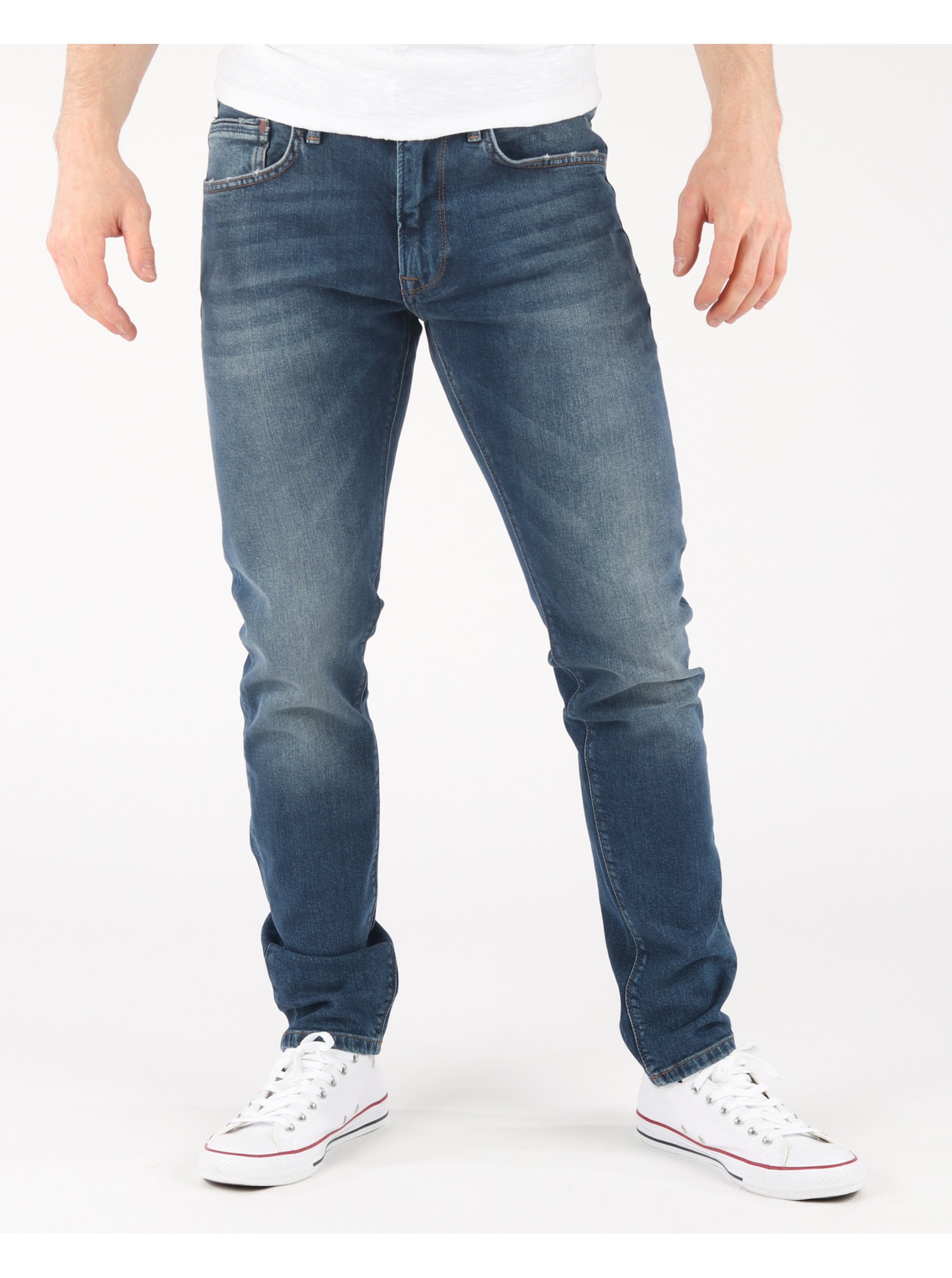 Tmavě modré pánské slim fit džíny Pepe Jeans Stanley