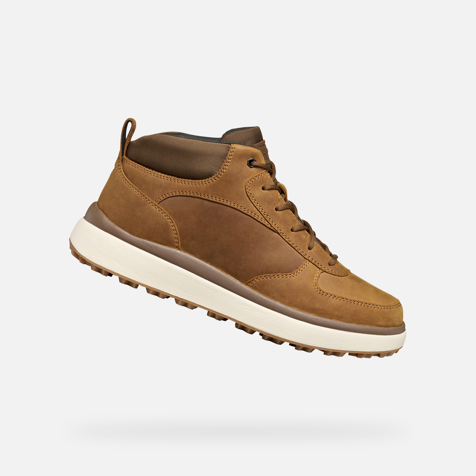 Light Brown Mens Ankle Boots Geox Granito + Grip - Men