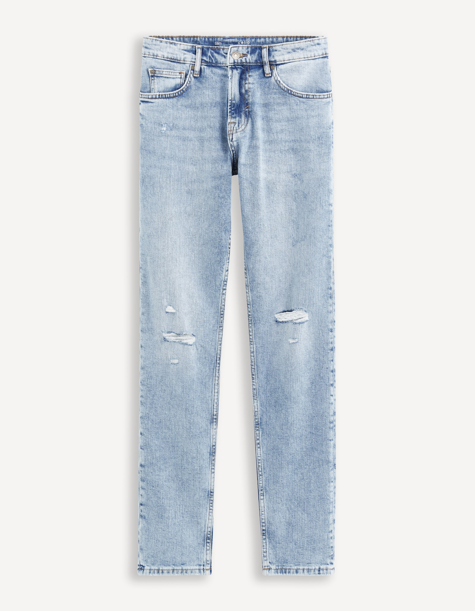 Slim fit pentru barbati Celio - albastru deschis