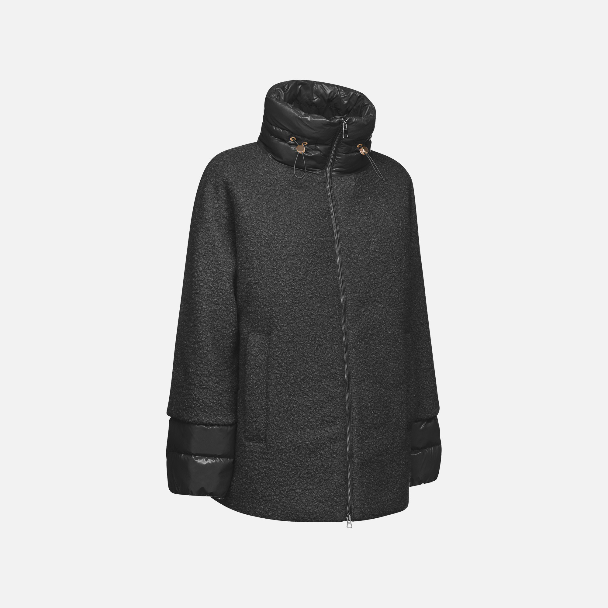 Black Women's Coat Geox Calithe - Women's