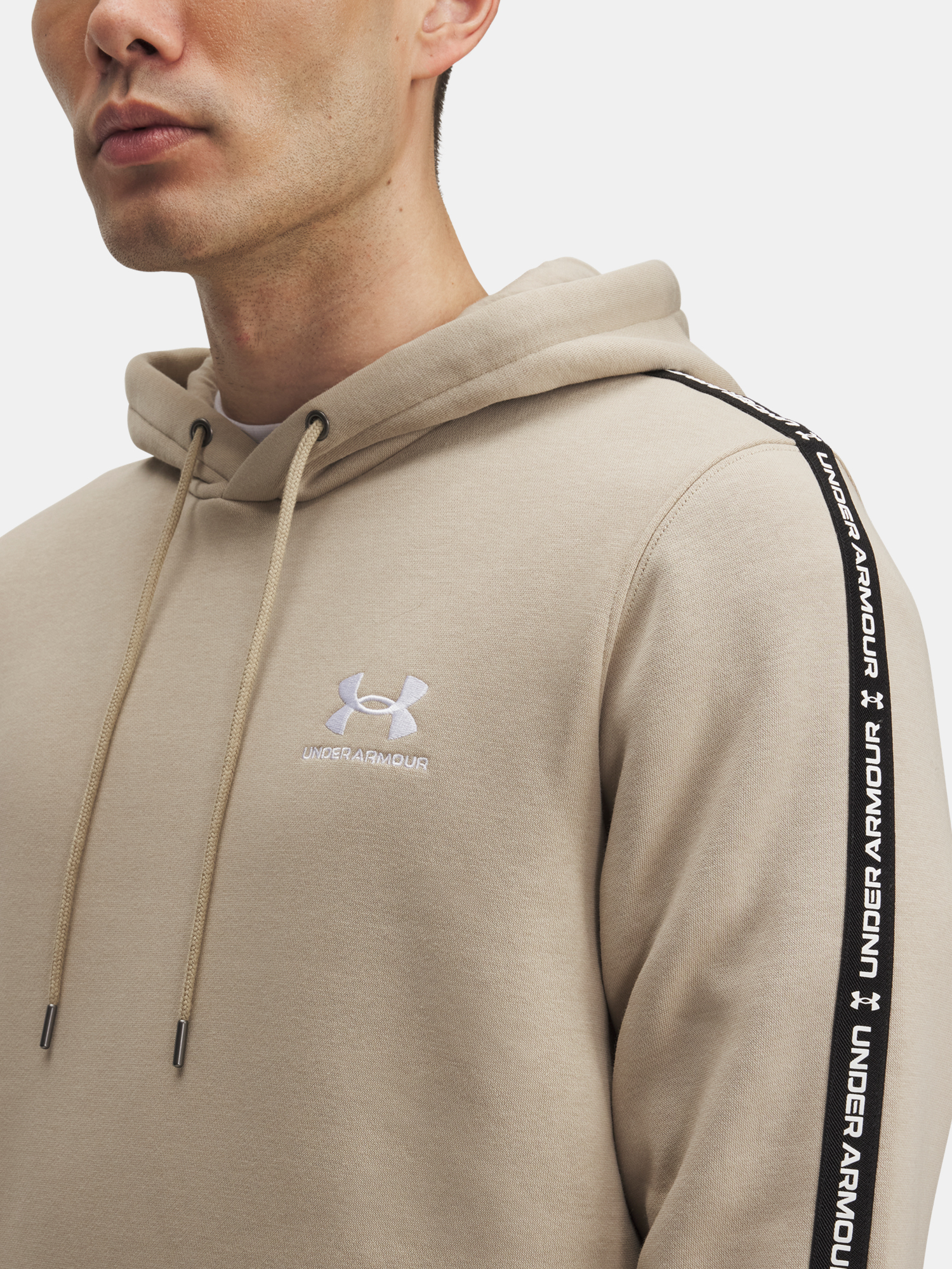 Men's Under Armour UA Icon Fleece HD Taping-BRN - Men's Sweatshirt