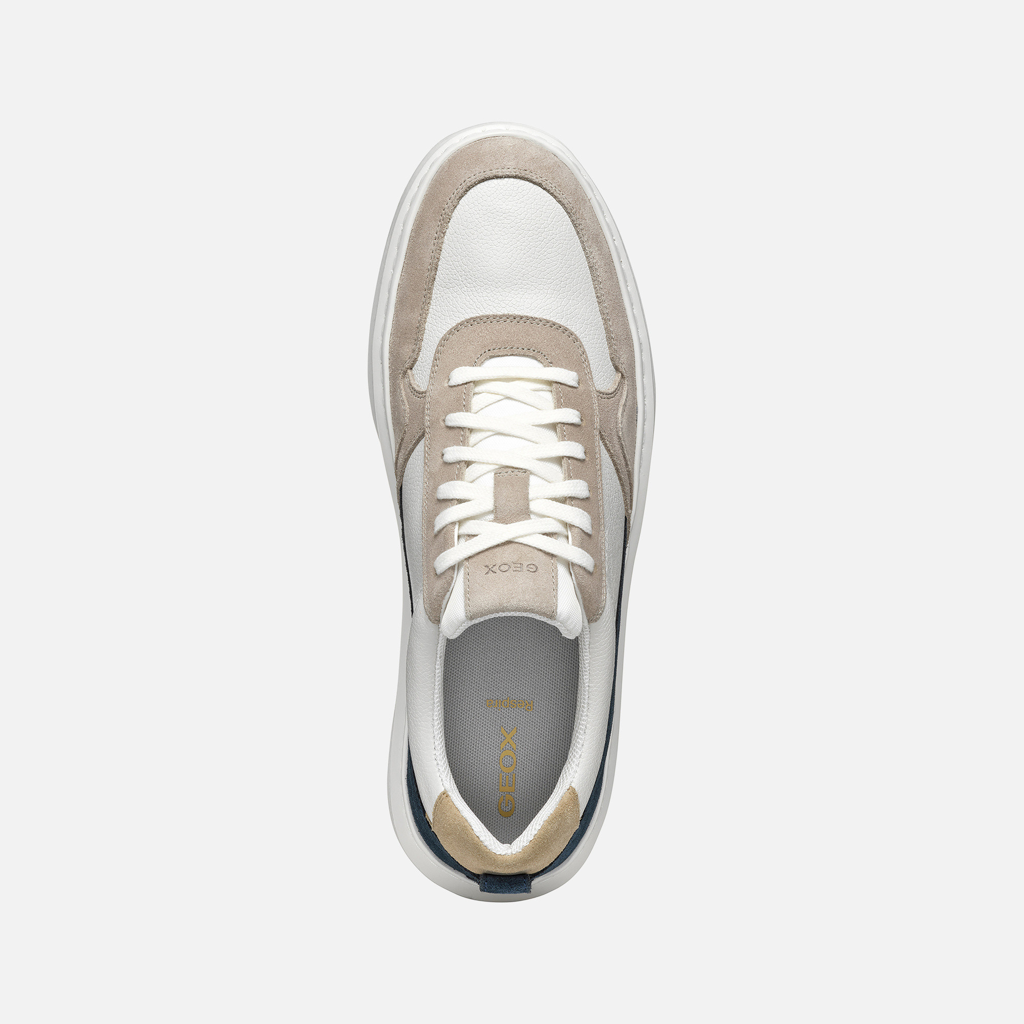 Beige men's sneakers Geox Deiven - Men's