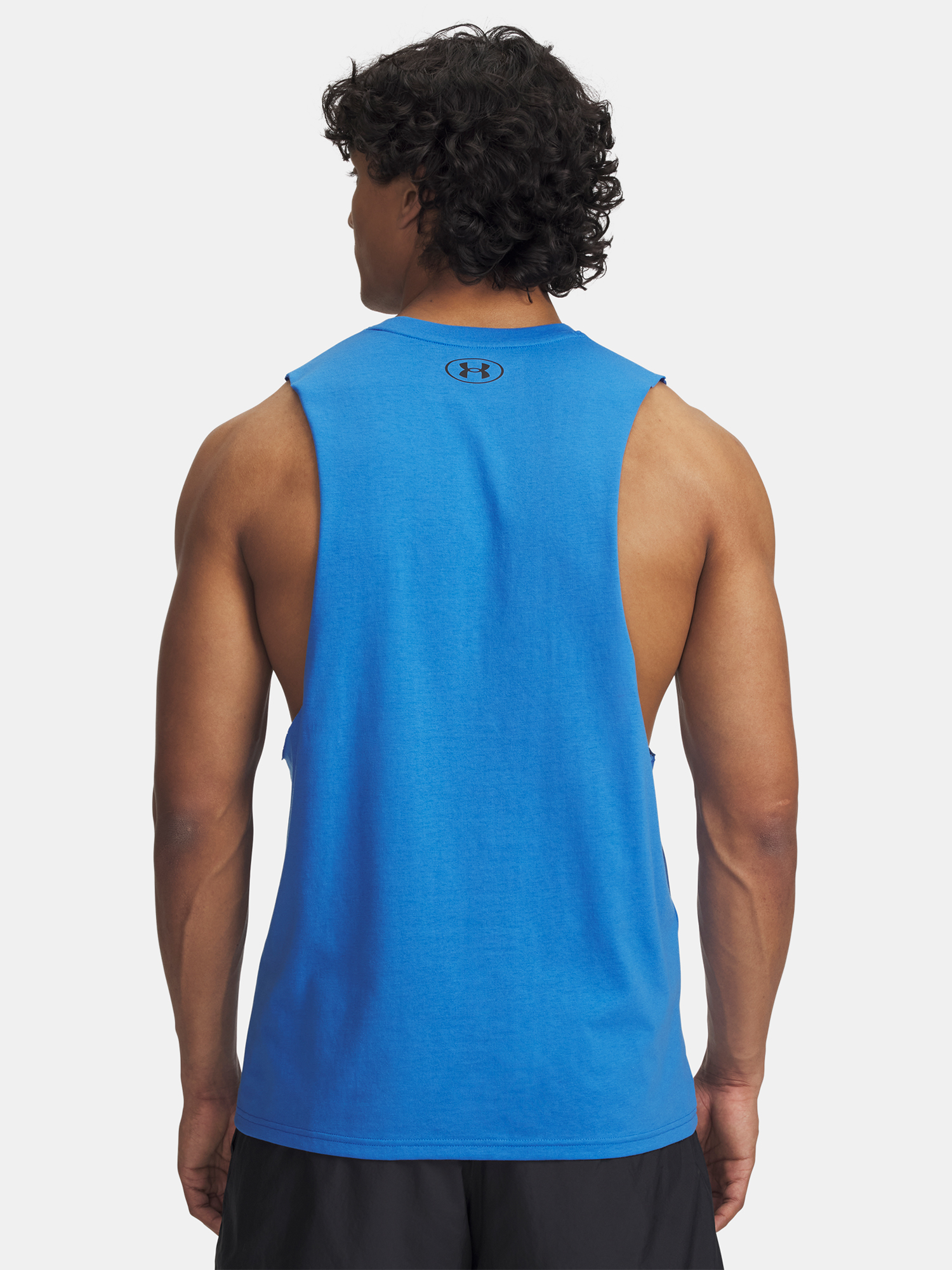 Men's Under Armour UA LEFT CHEST CUT OFF TANK-BLU - Men's Tank Top