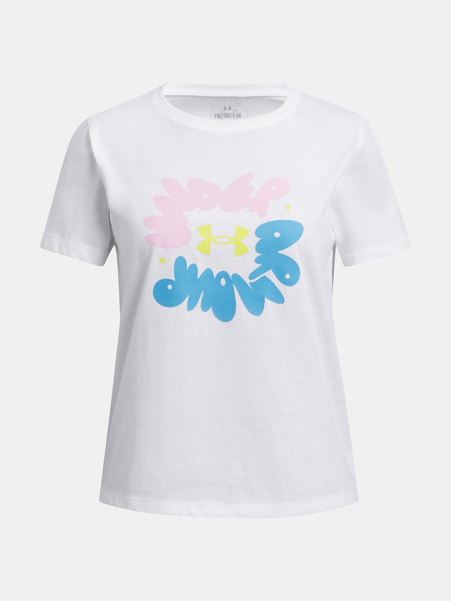 Girls T-shirt Under Armour UA Bubble Wordmark SS - Girls