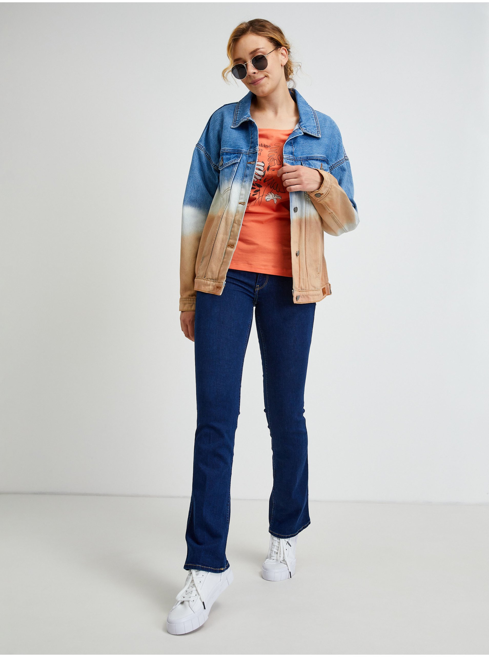 Albastru închis Femei Flared Fit Jeans Jeans Grace - Femei