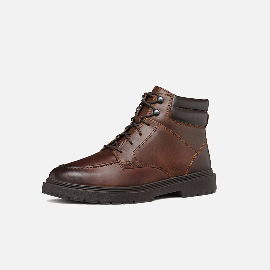 Brown men&#039;s ankle boots Geox Calaita - Men&#039;s