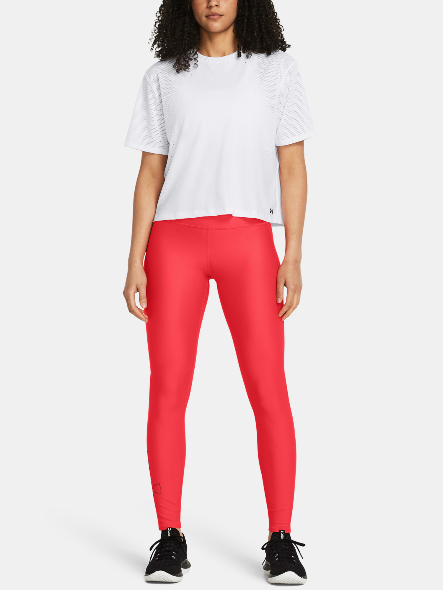 Women's leggings Under Armour Tech Branded Legging-RED - Women's