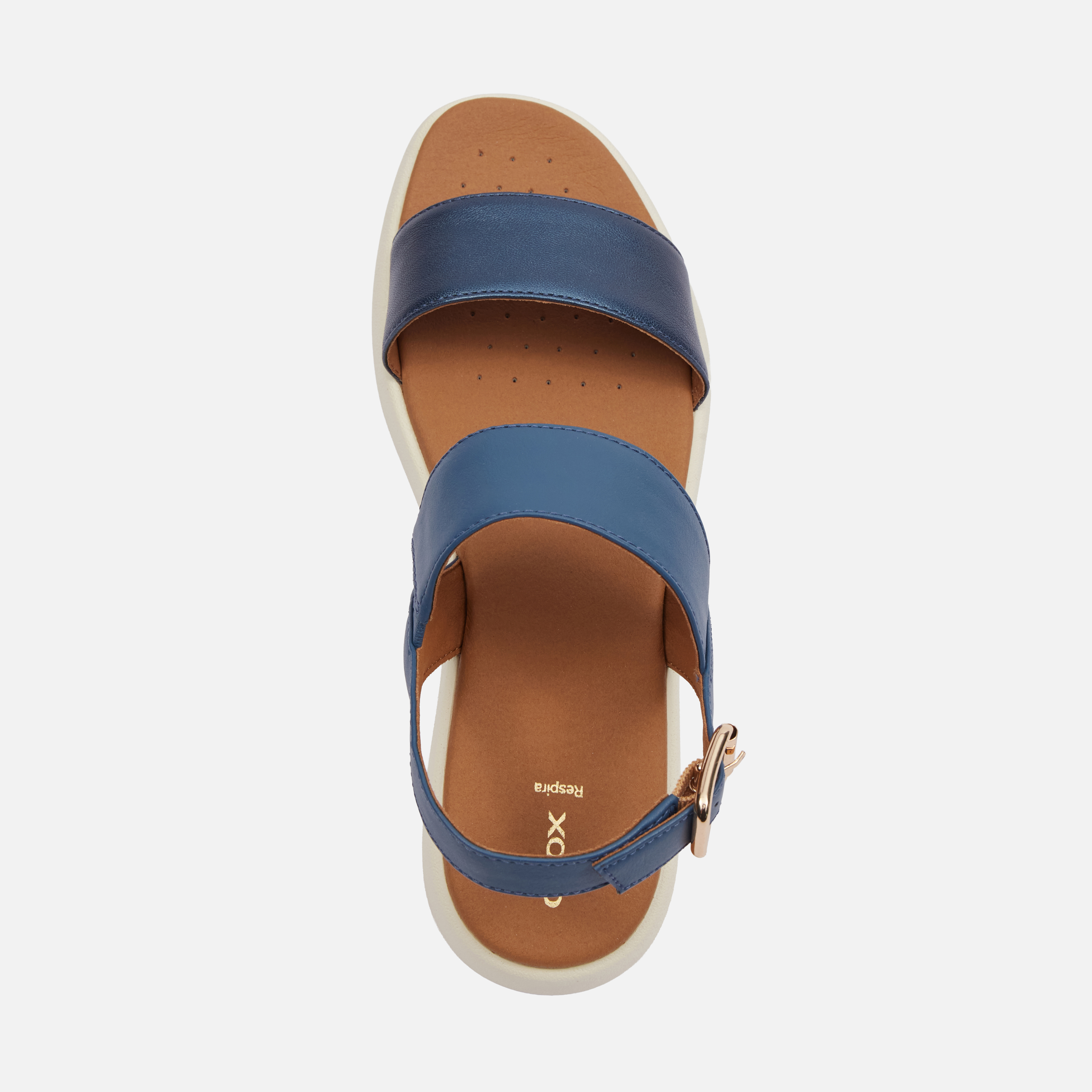 Light blue women's sandals Geox Camalei - Women's
